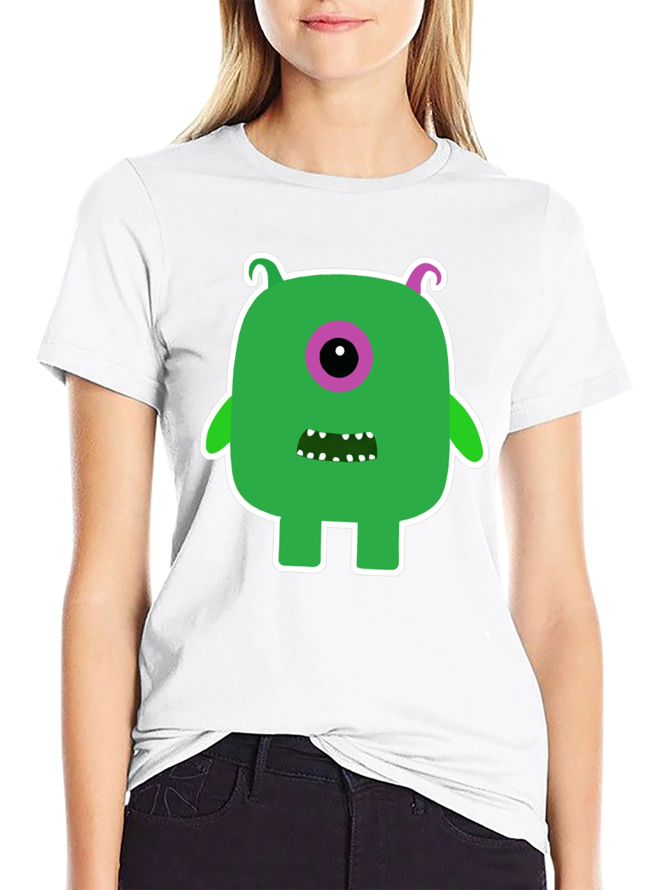Monster Graphic Tee -  Funky One-Eyed Character