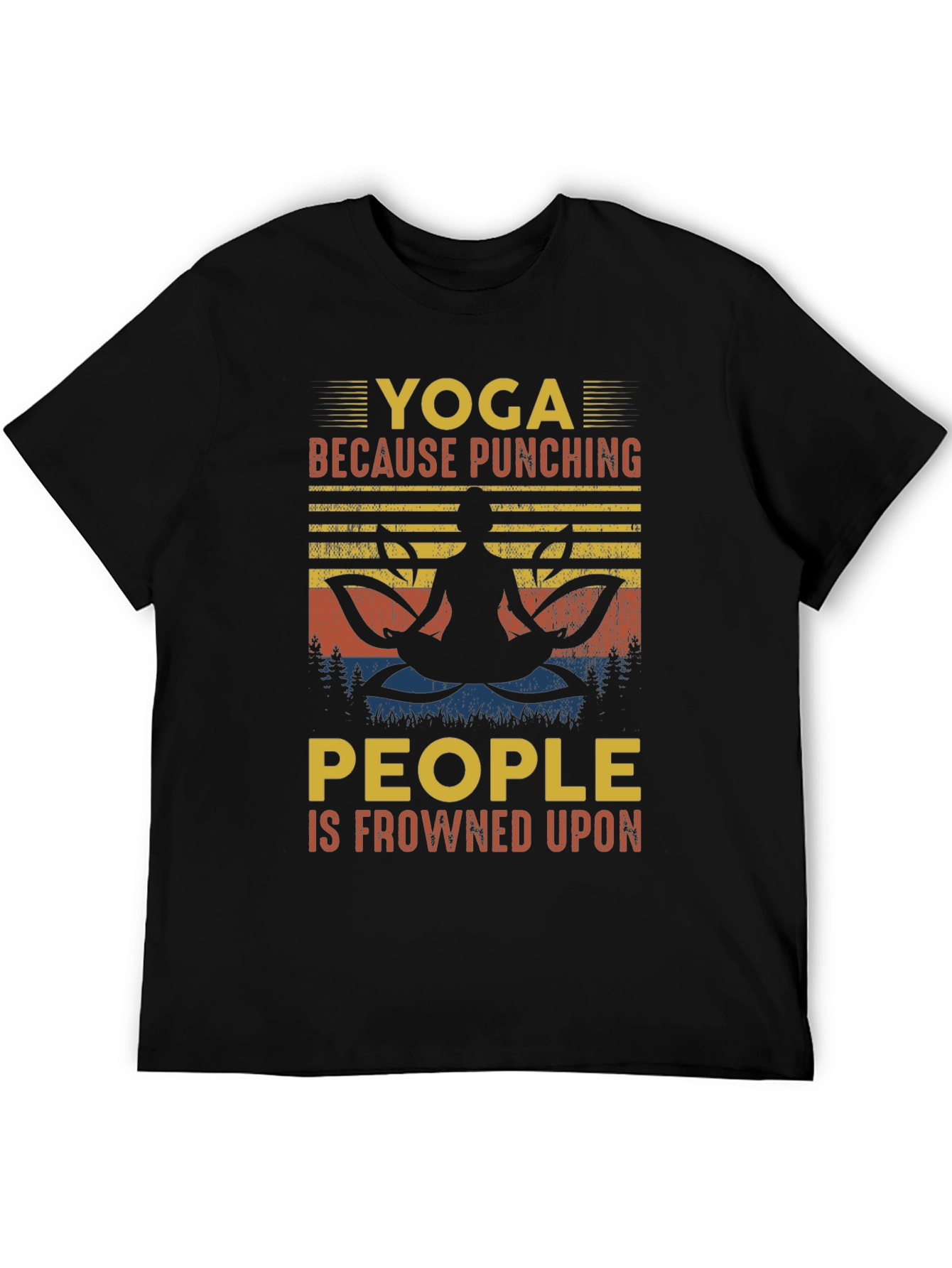 Yoga Punching People T-Shirt