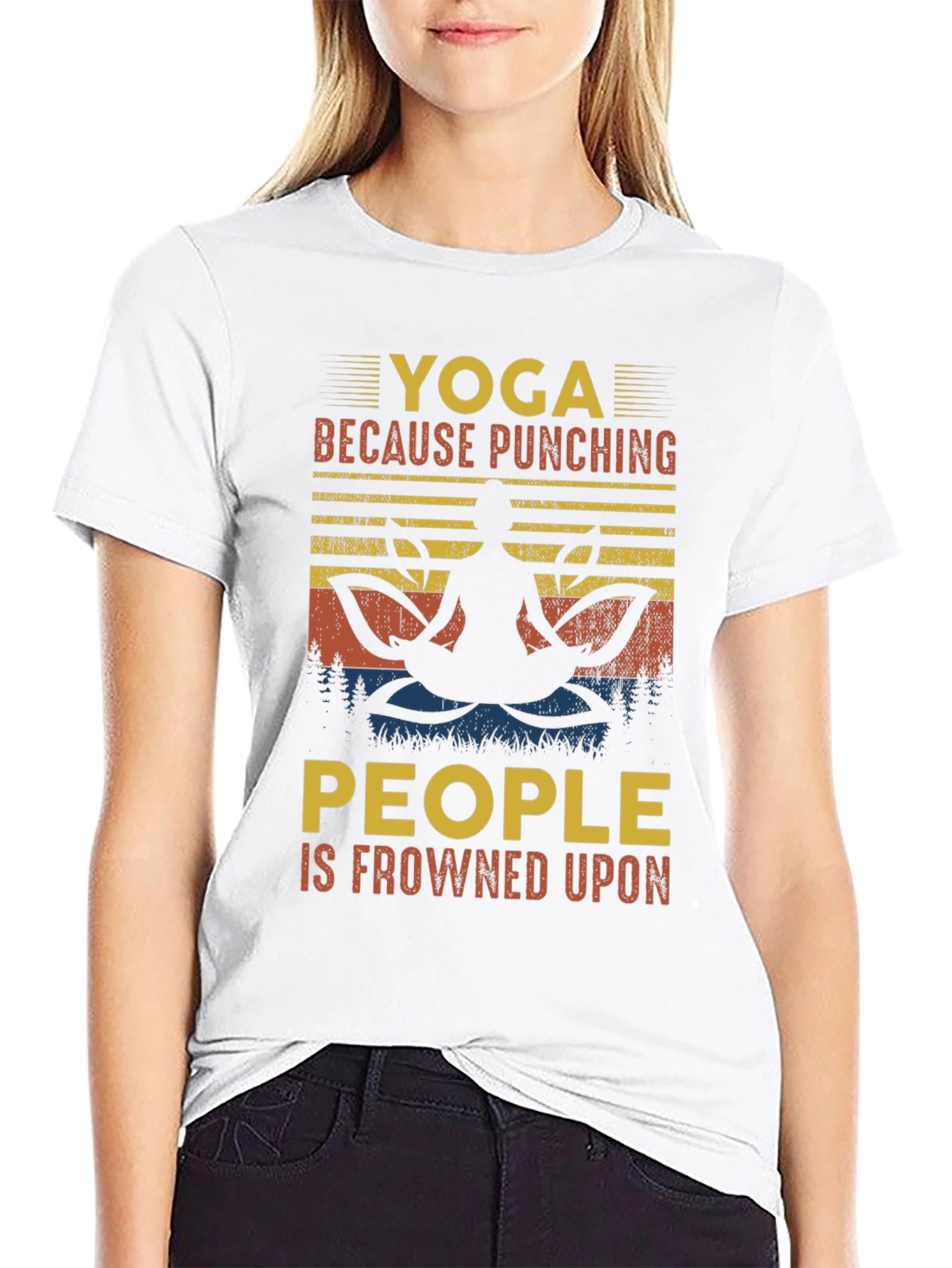 Yoga Punching People T-Shirt