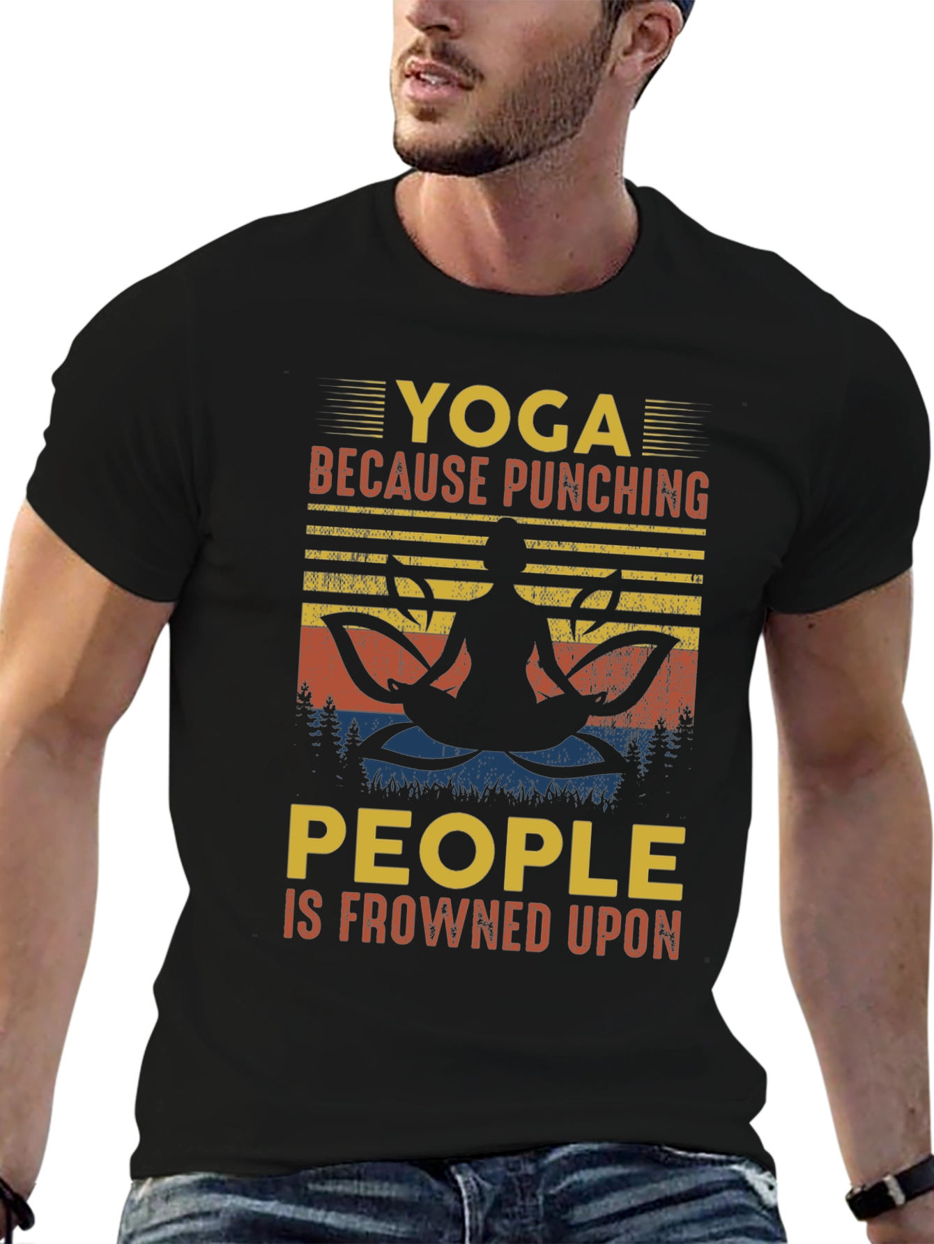 Yoga Punching People T-Shirt