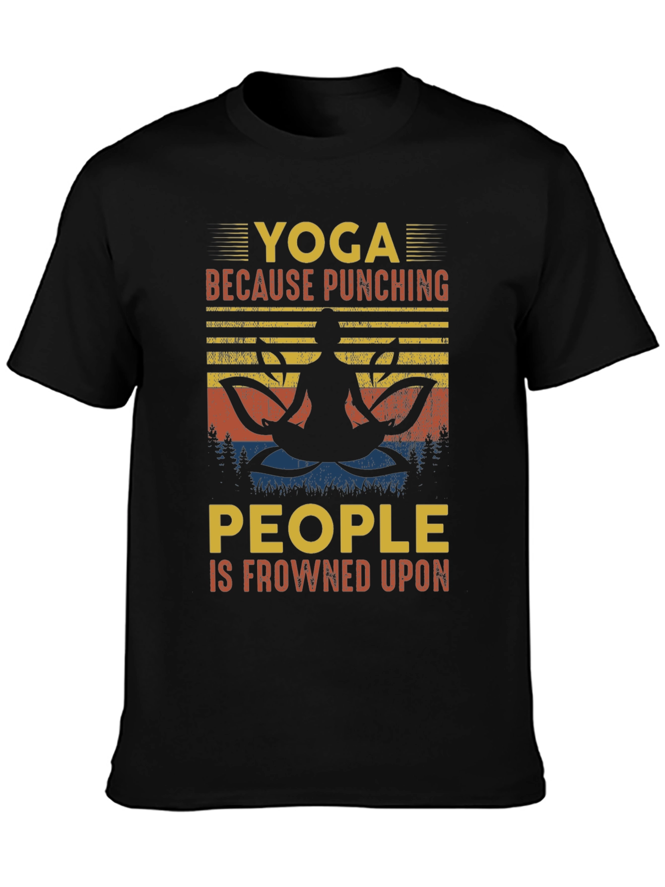 Yoga Punching People T-Shirt