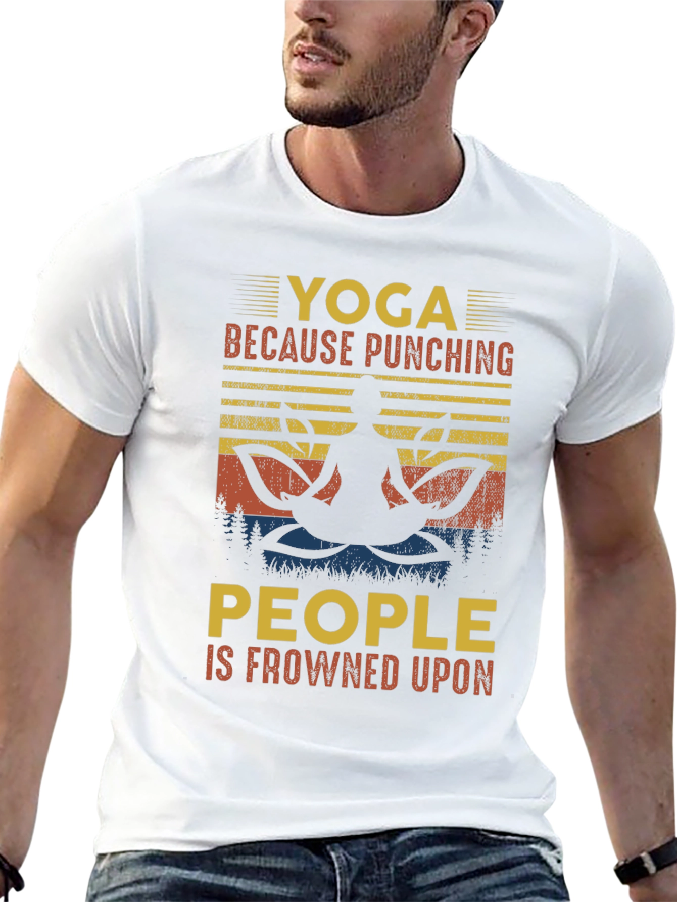 Yoga Punching People T-Shirt