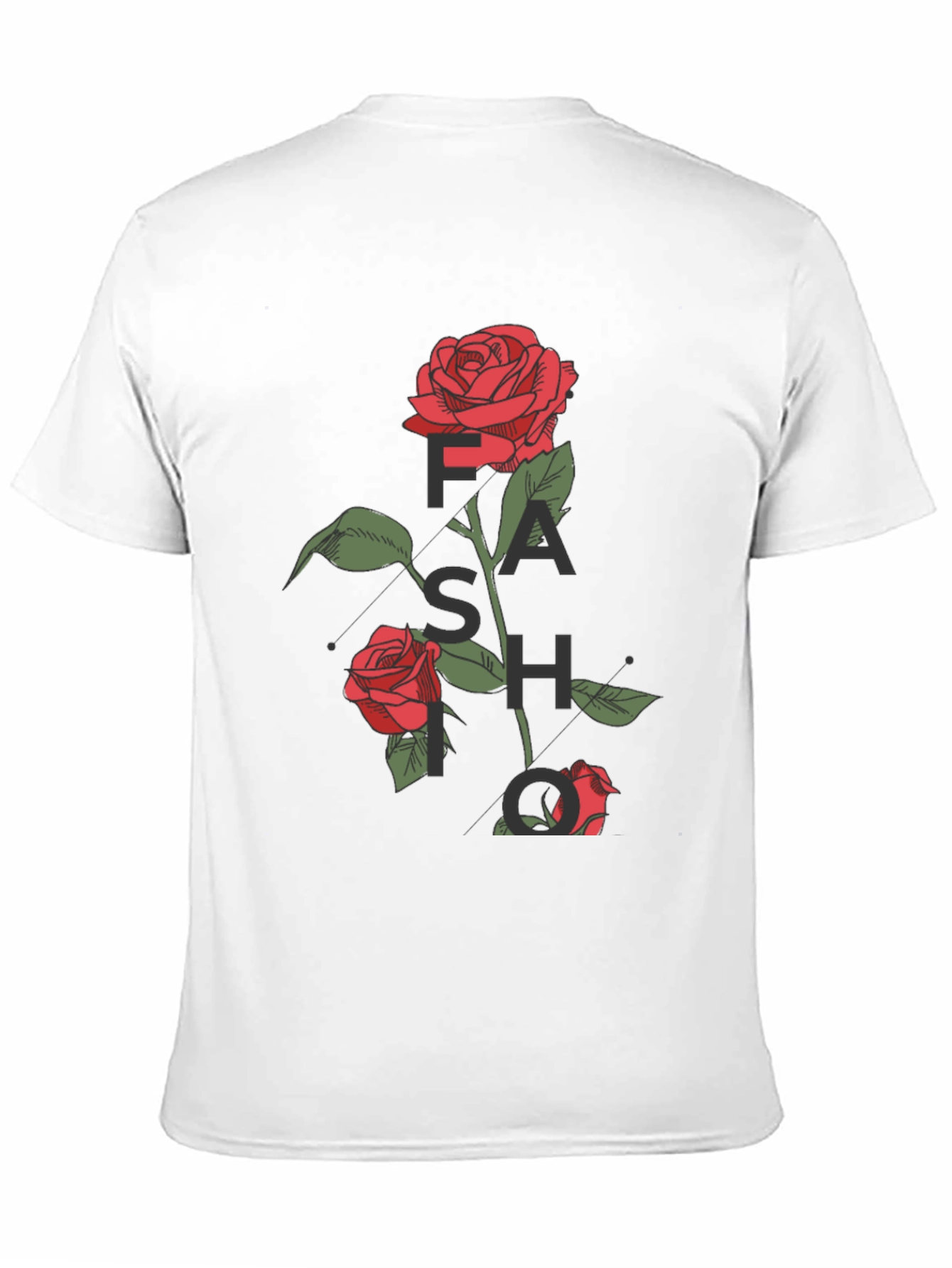 Rose Graphic Black T-Shirt