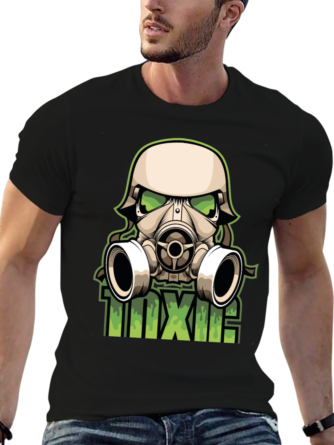 Toxic Graphic T-Shirt - Black Cotton Tee