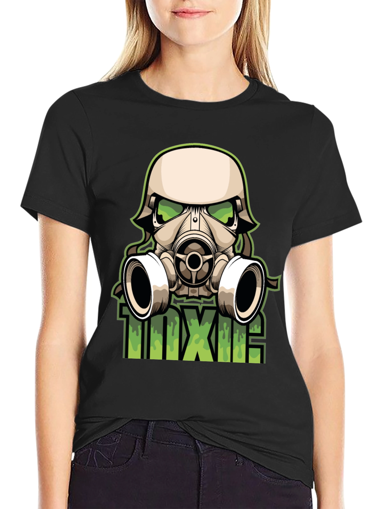 Toxic Graphic T-Shirt - Black Cotton Tee