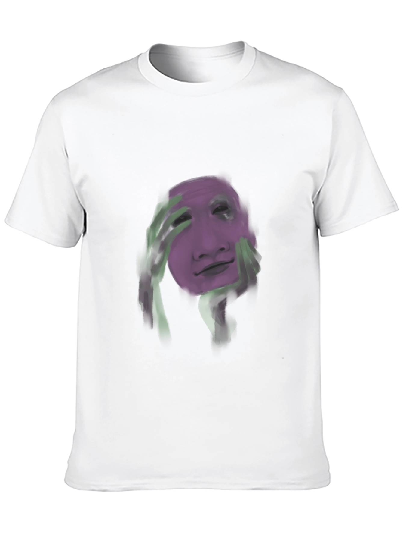 Artistic Face Graphic Black T-Shirt