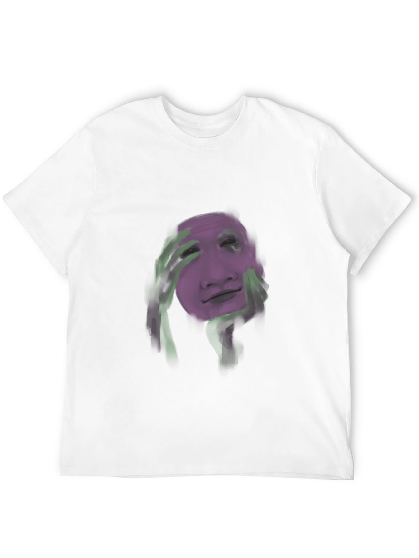 Artistic Face Graphic Black T-Shirt