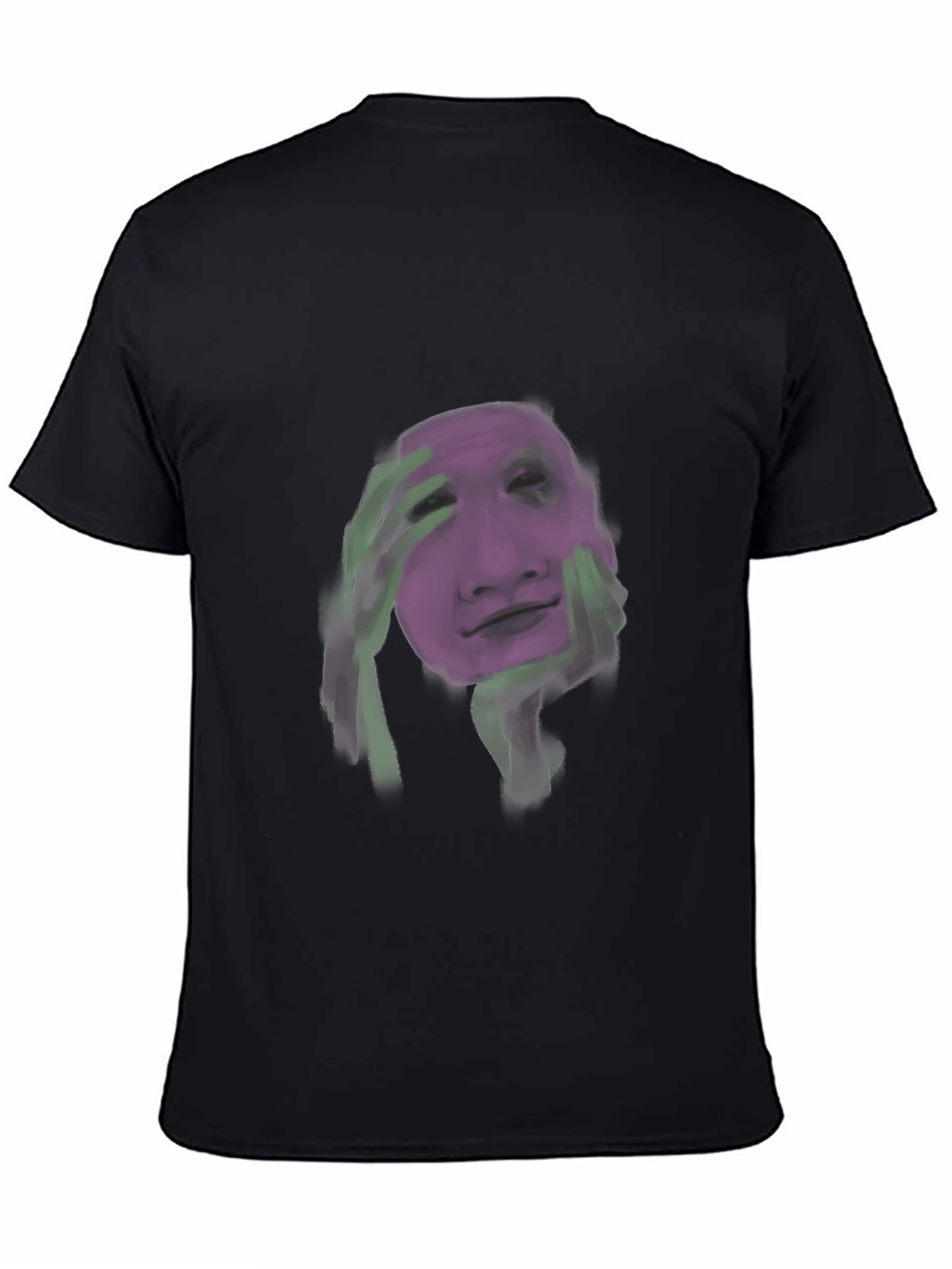 Artistic Face Graphic Black T-Shirt