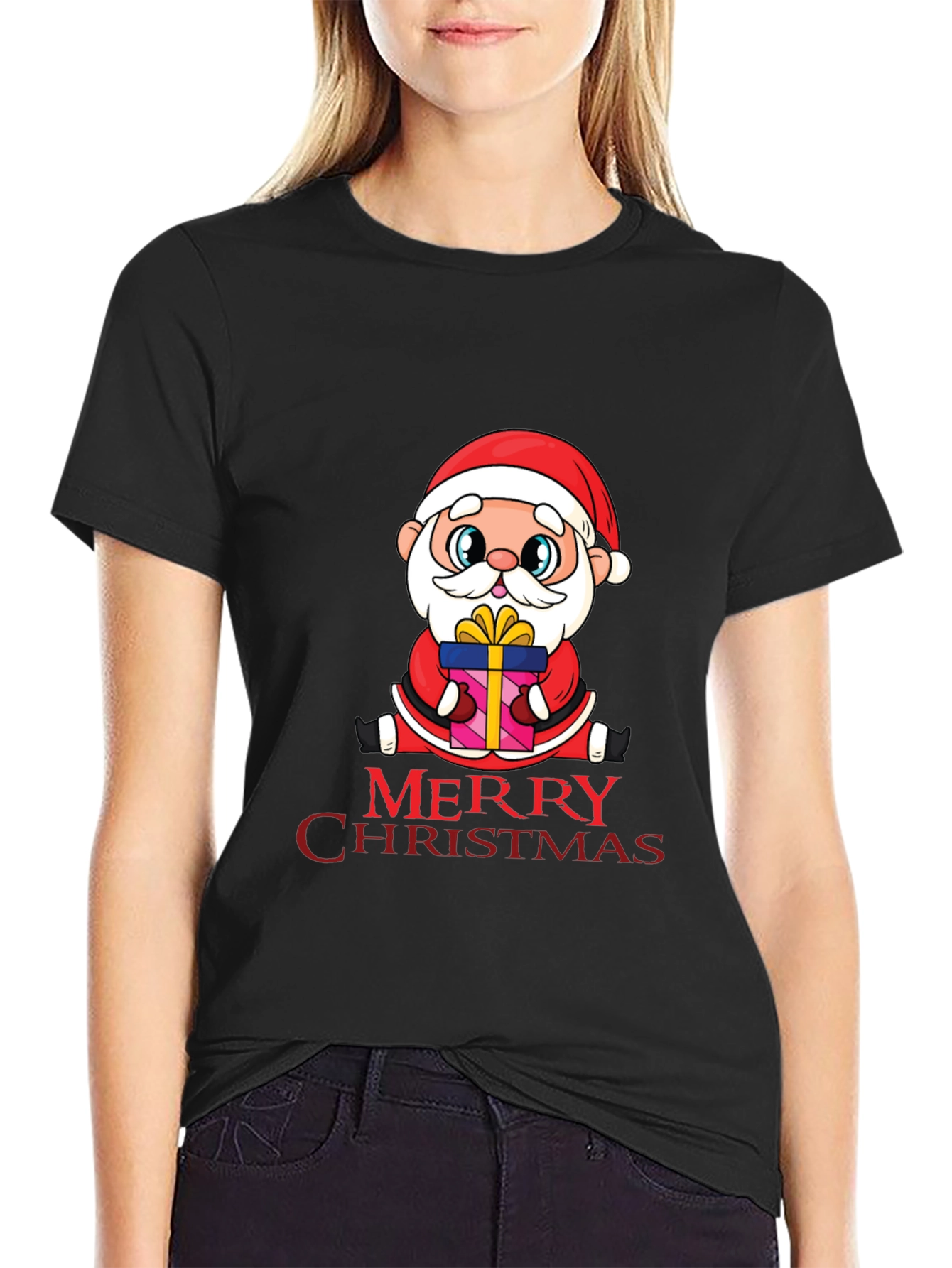Merry Christmas Santa T-Shirt - Holiday Cheer!