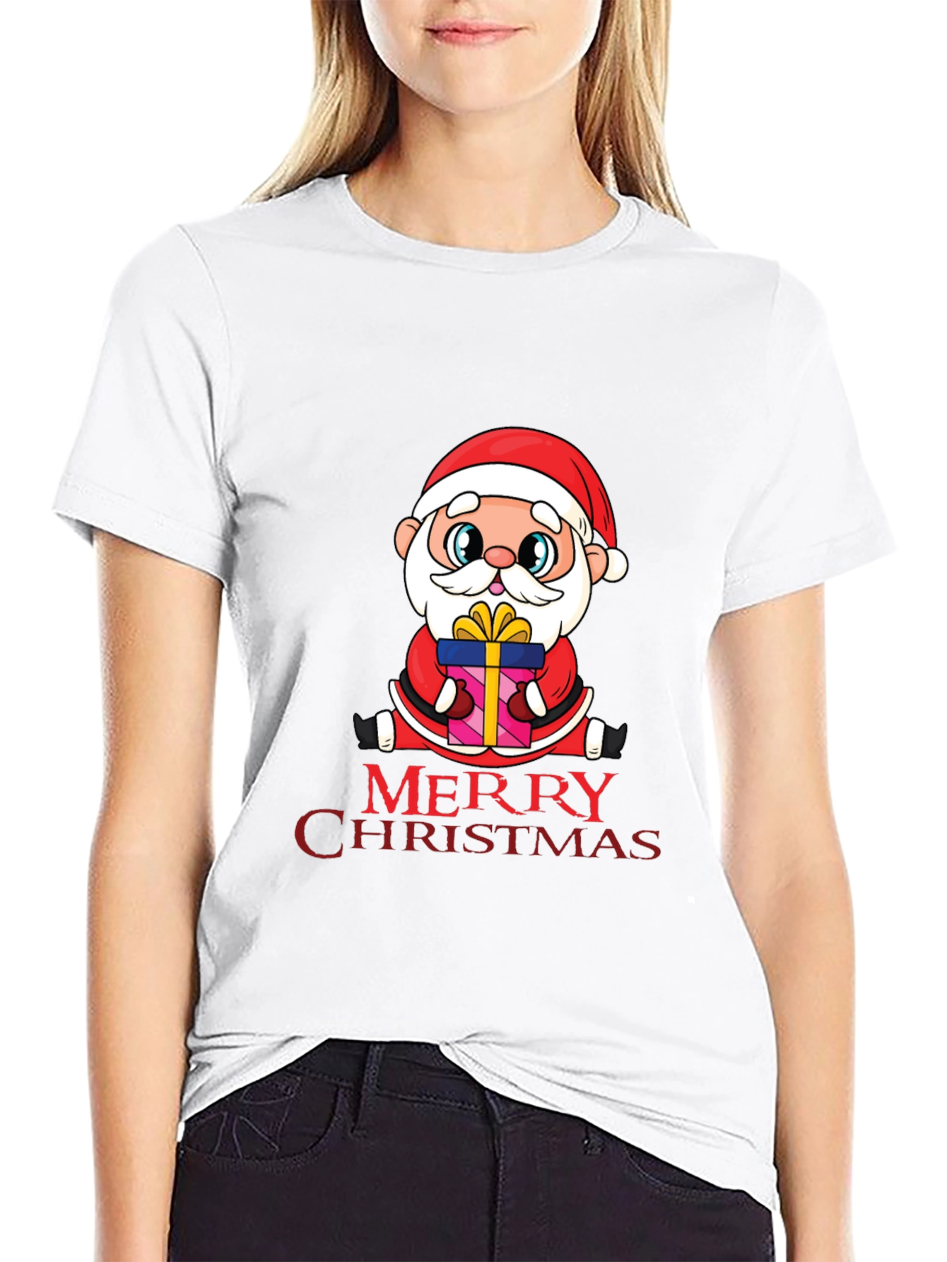 Merry Christmas Santa T-Shirt - Holiday Cheer!