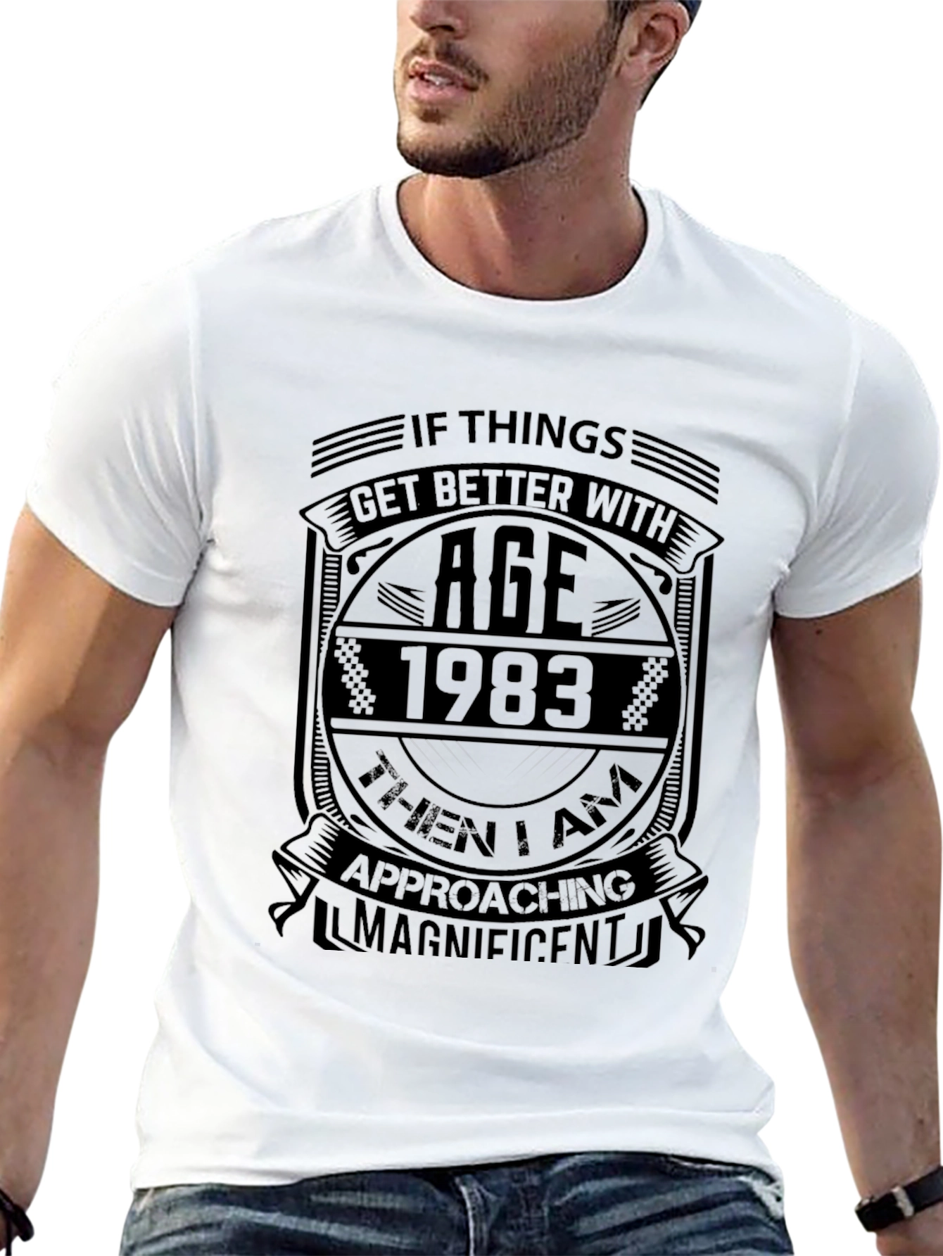 1983 Ageing Magnificent Birthday T-Shirt