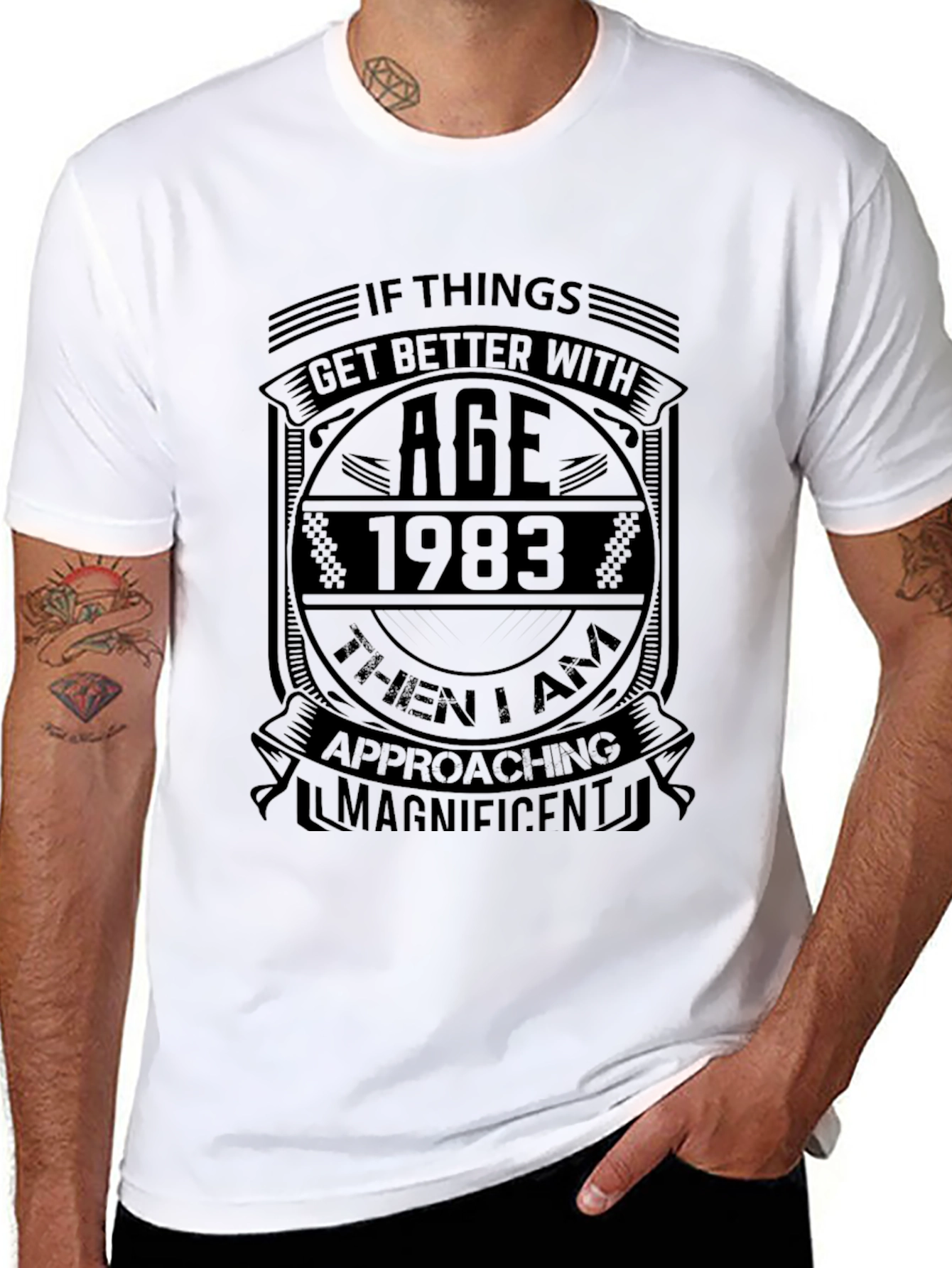 1983 Ageing Magnificent Birthday T-Shirt