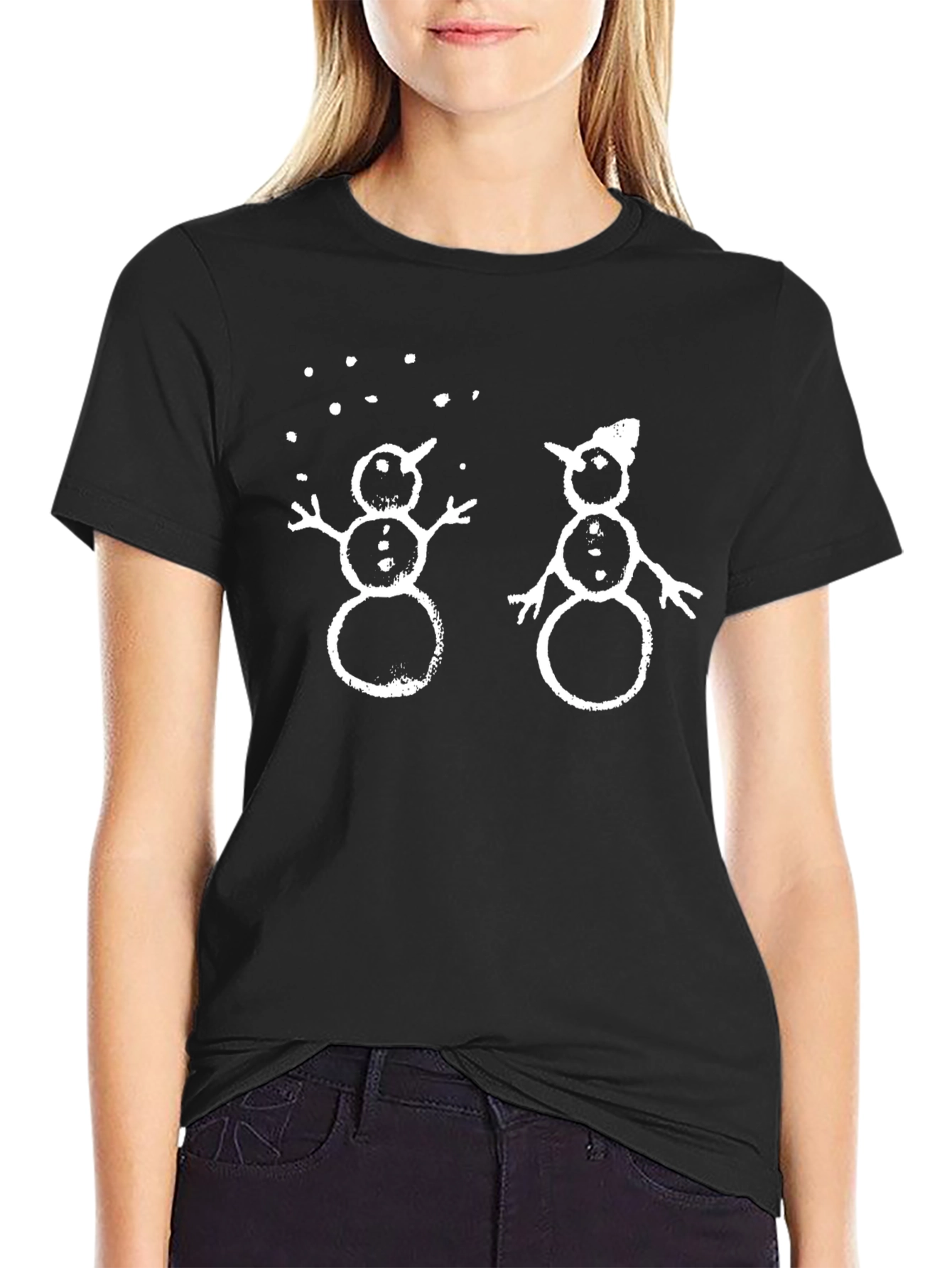 Snowman Graphic Tee - Winter Fun