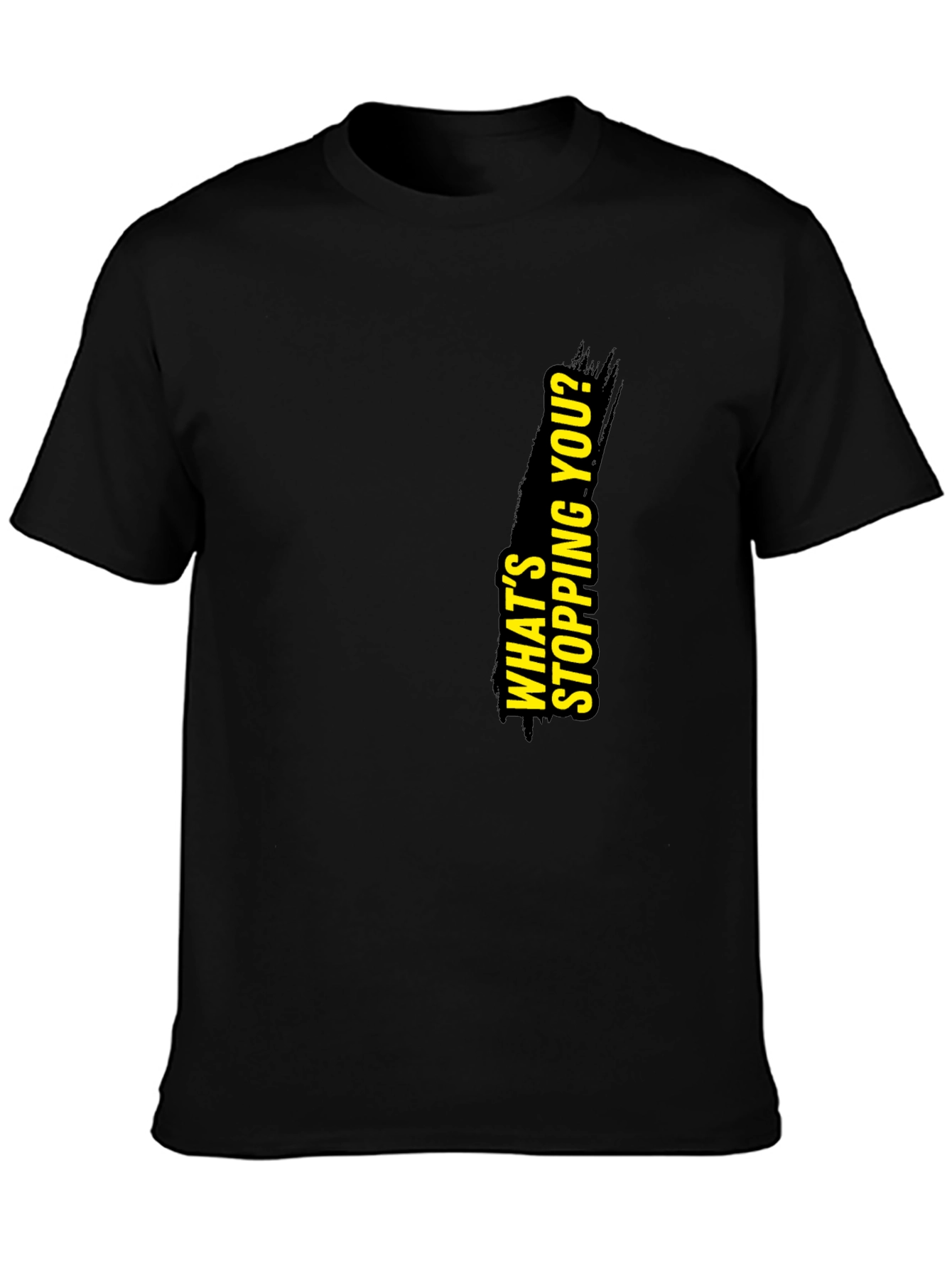 Motivational Black Graphic T-Shirt