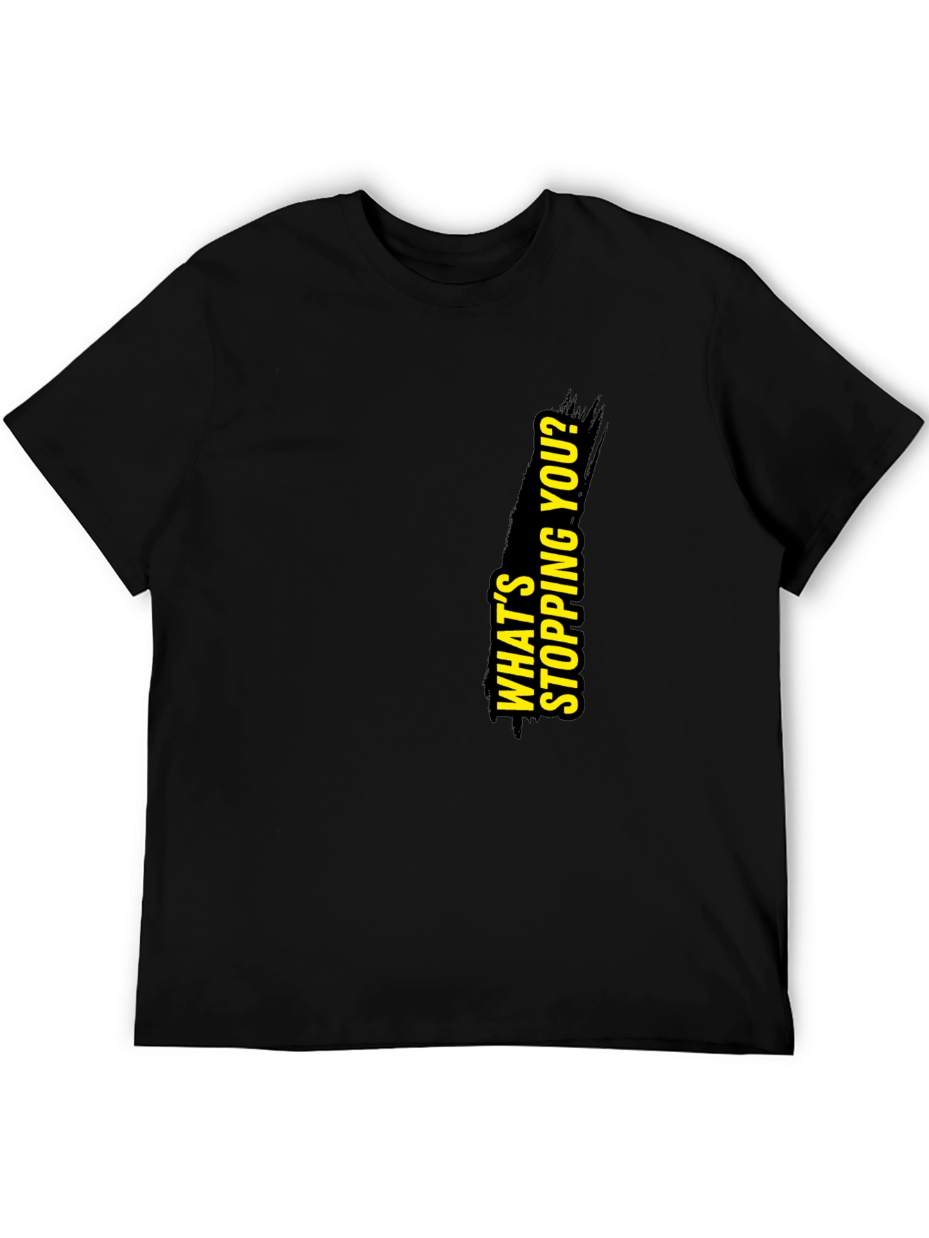 Motivational Black Graphic T-Shirt