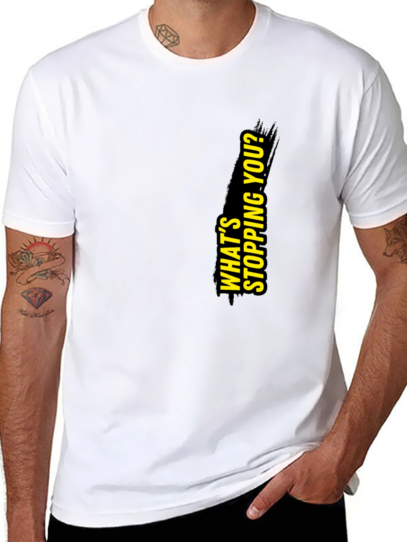 Motivational Black Graphic T-Shirt