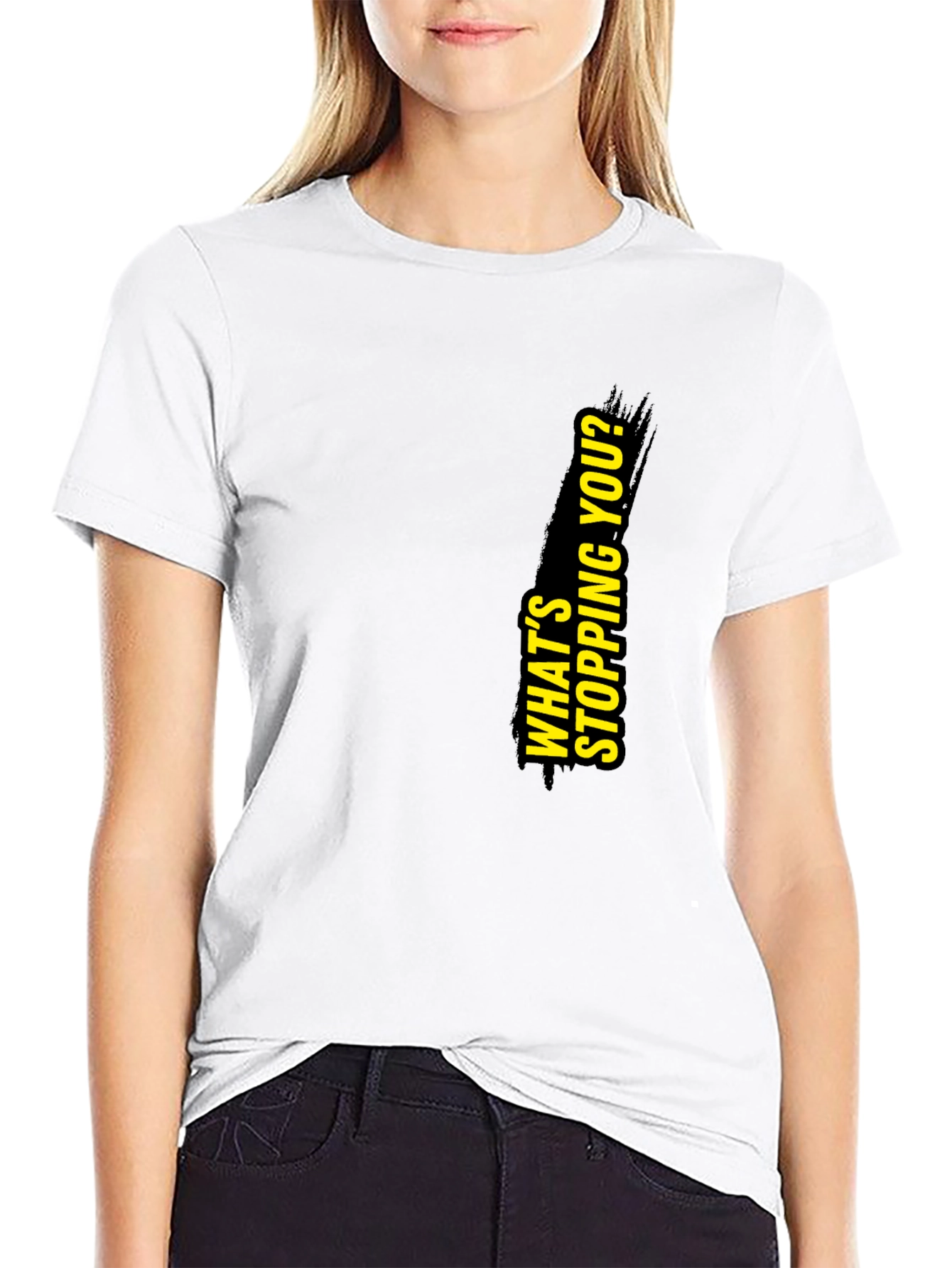 Motivational Black Graphic T-Shirt