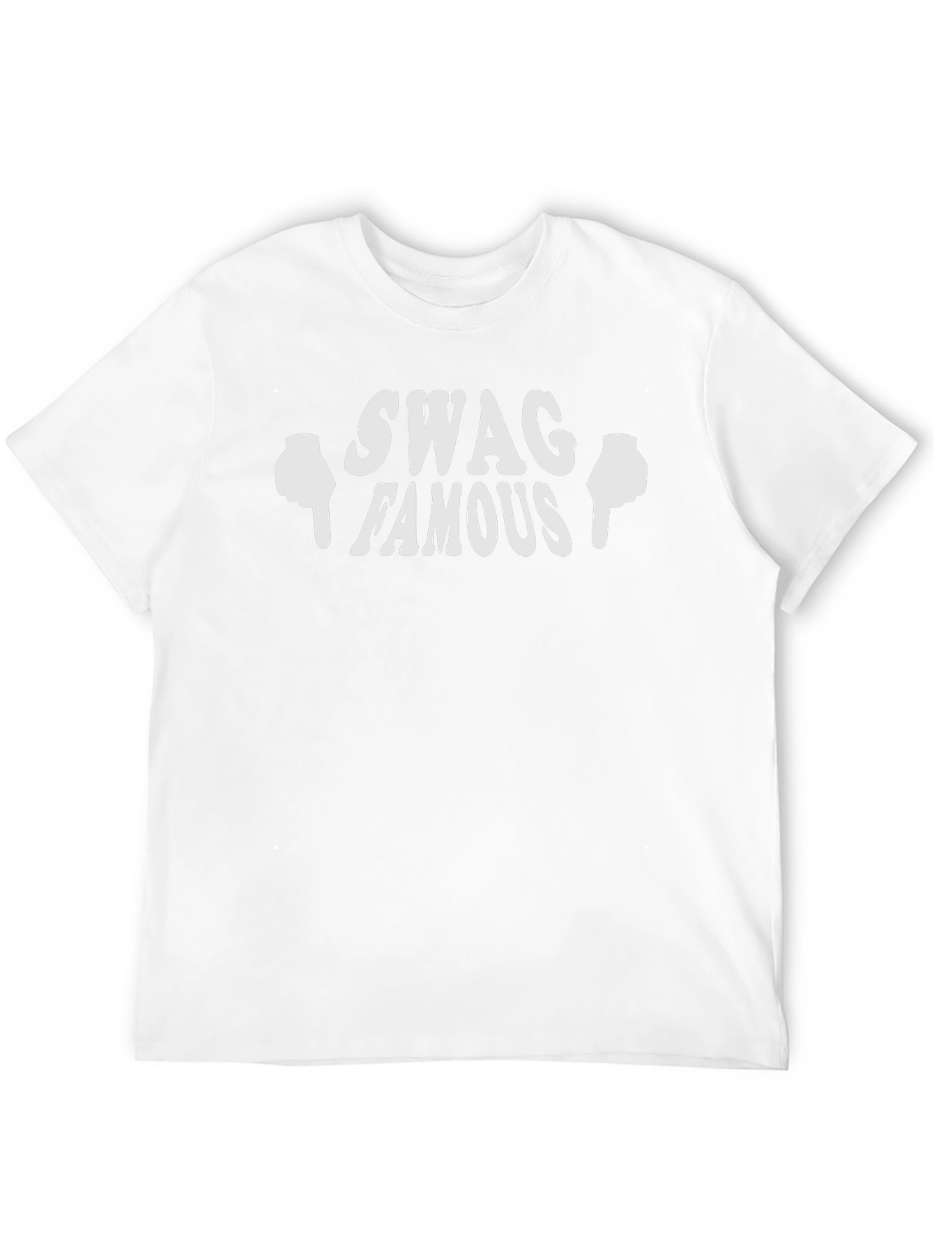 Swag Famous Black Graphic T-Shirt