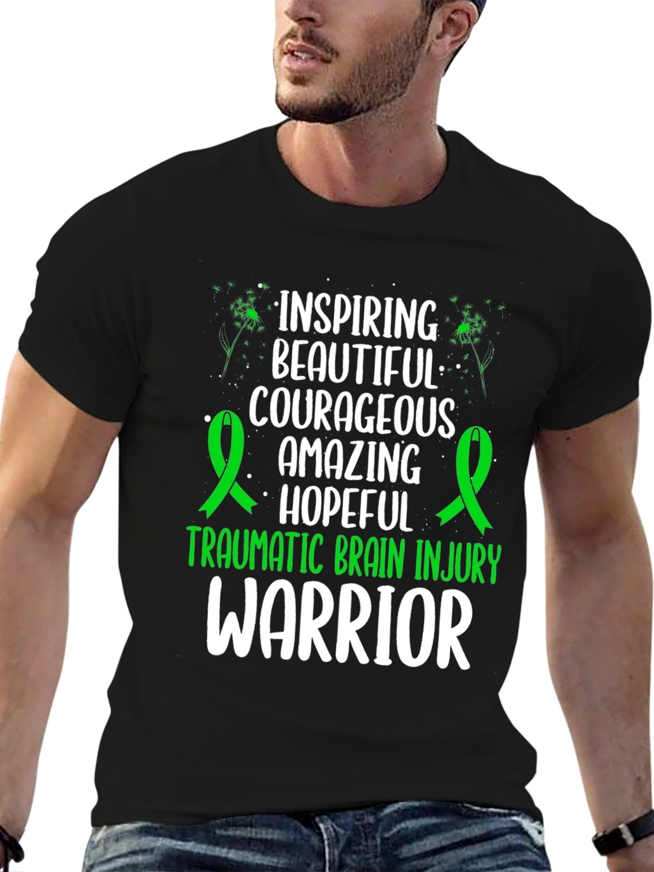TBI Warrior Shirt Inspiring Courageous Hopeful