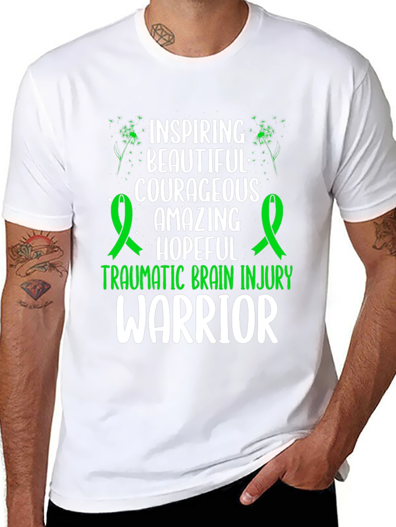 TBI Warrior Shirt Inspiring Courageous Hopeful