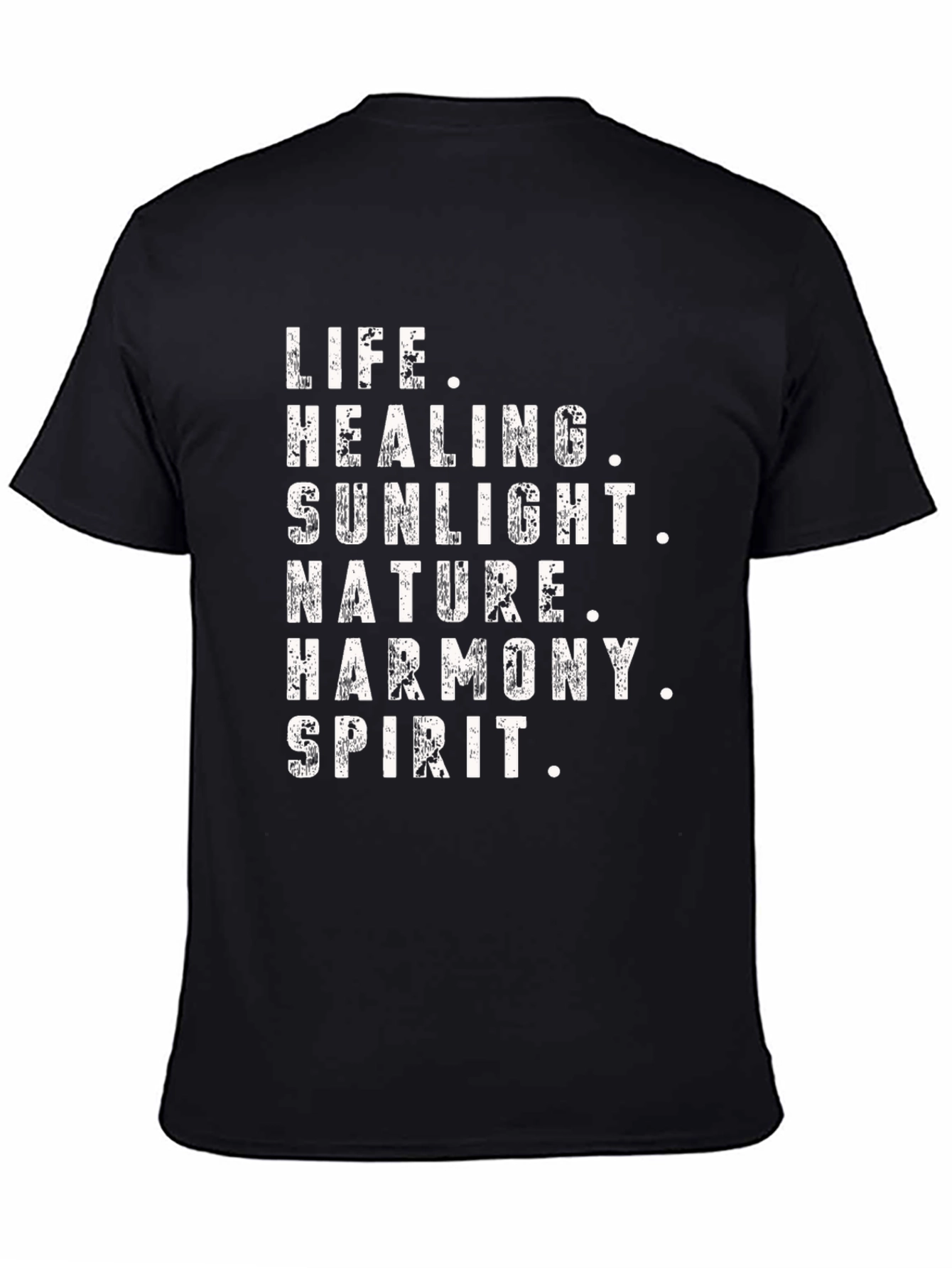 Life Healing Spirit Graphic Tee - Black