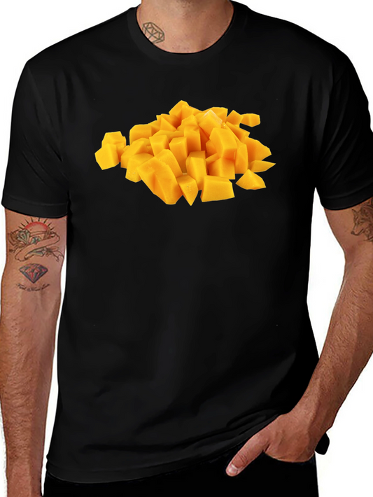 Mango Chunks Graphic Tee -  Unique Fruit Lovers Shirt