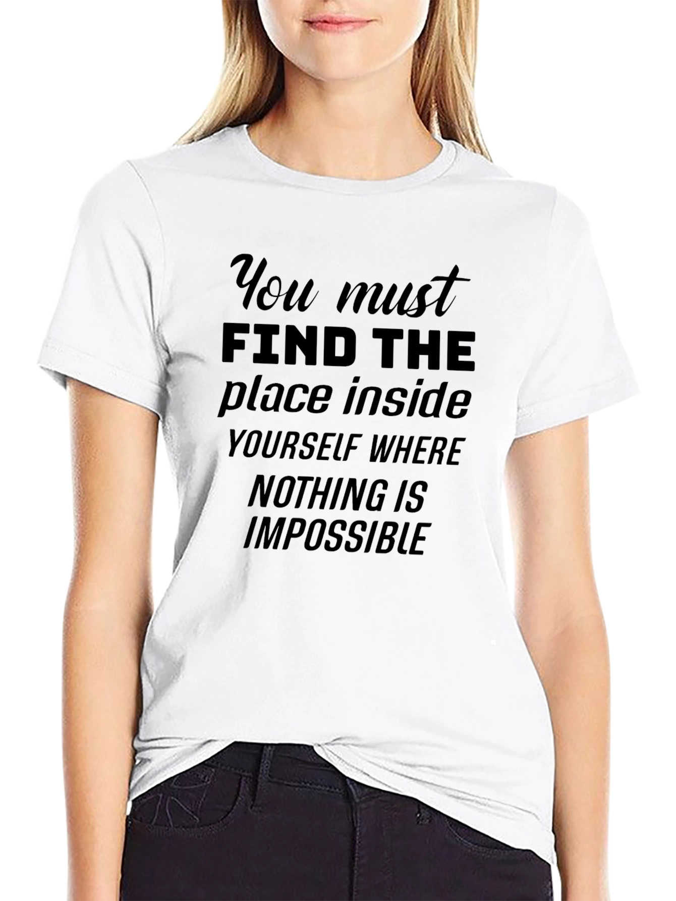 Motivational Graphic Tee - Nothing is Impossible