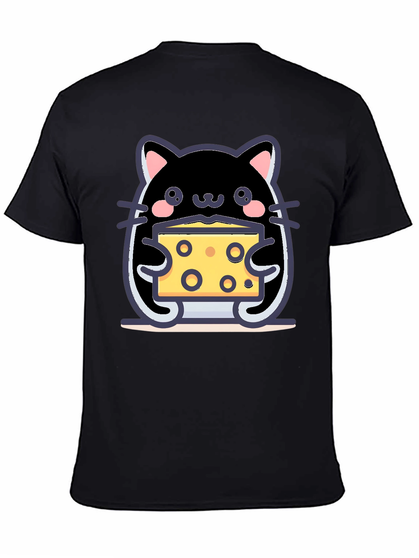 Cute Kawaii Cat Cheese Lover T-Shirt