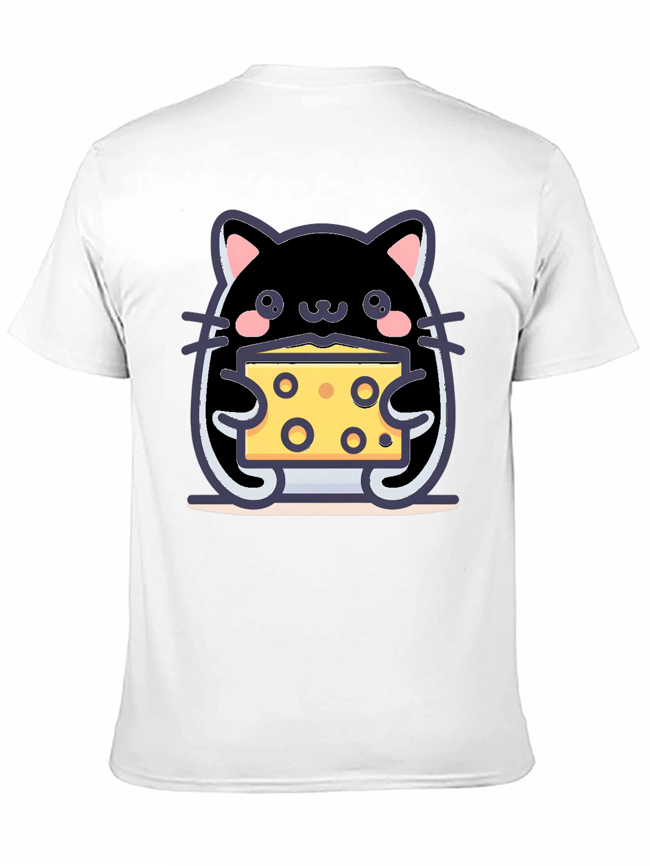 Cute Kawaii Cat Cheese Lover T-Shirt