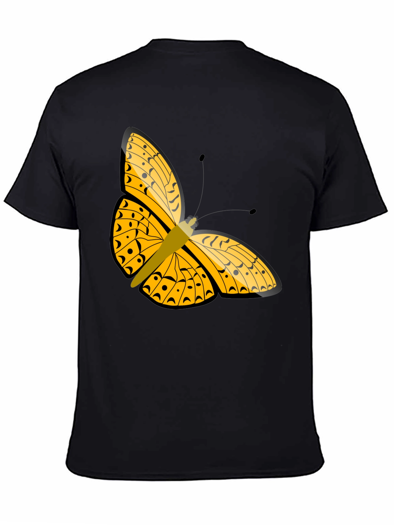 Butterfly Graphic Black T-Shirt