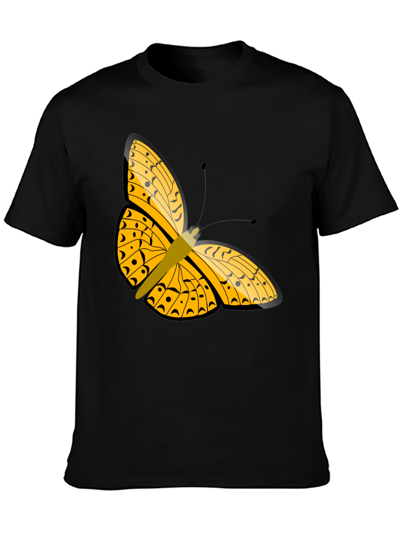 Butterfly Graphic Black T-Shirt