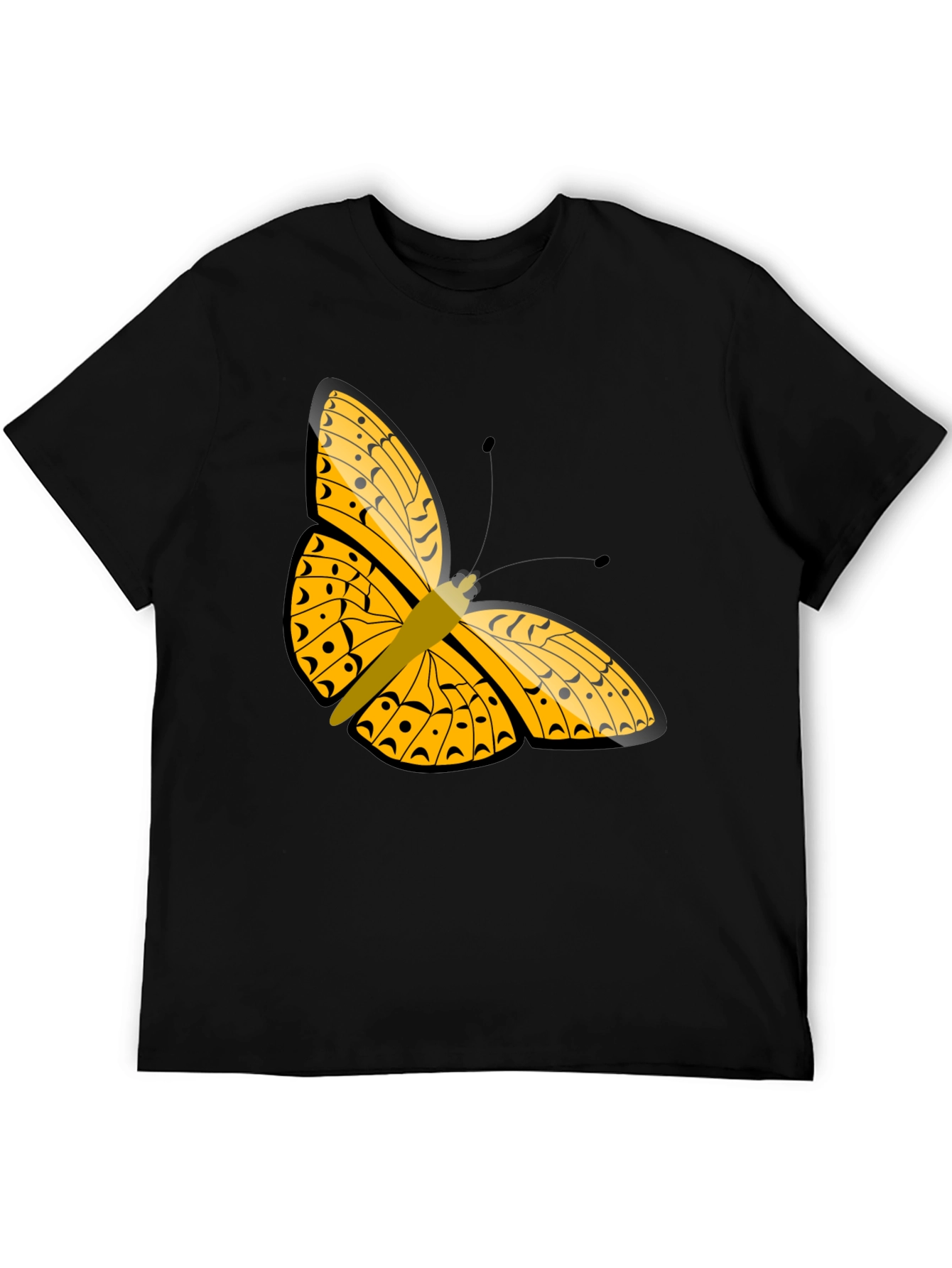 Butterfly Graphic Black T-Shirt