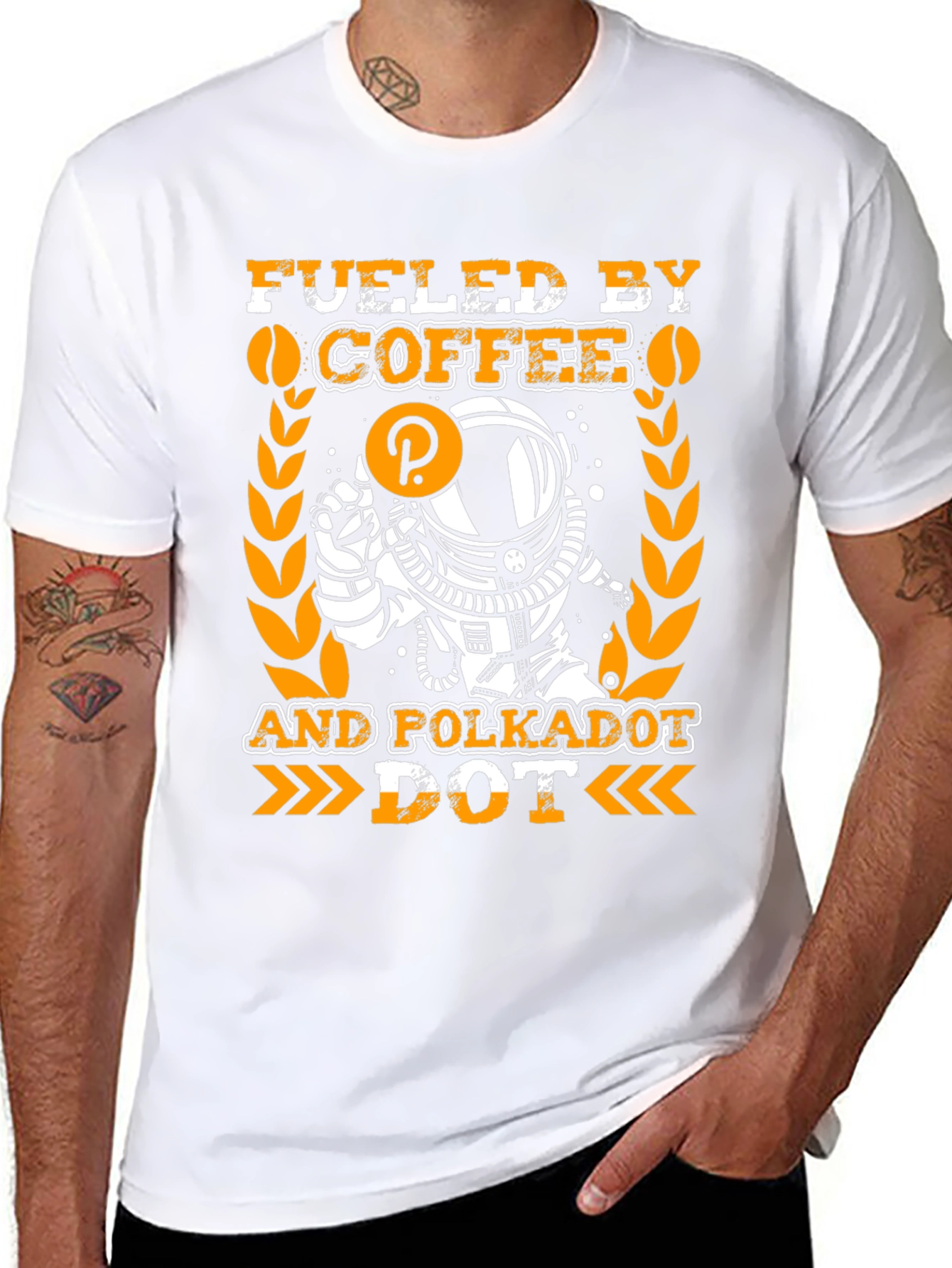 Fueled by Coffee and Polkadot T-Shirt