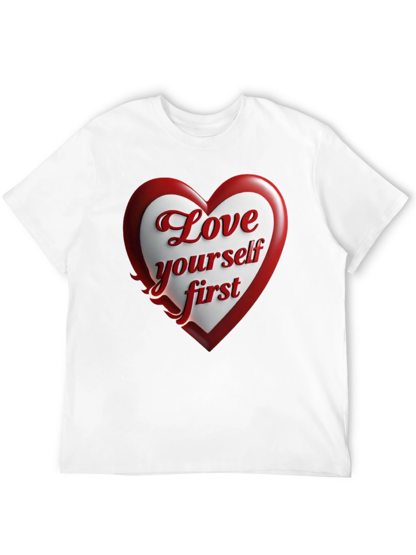 Love Yourself First Black Graphic Tee