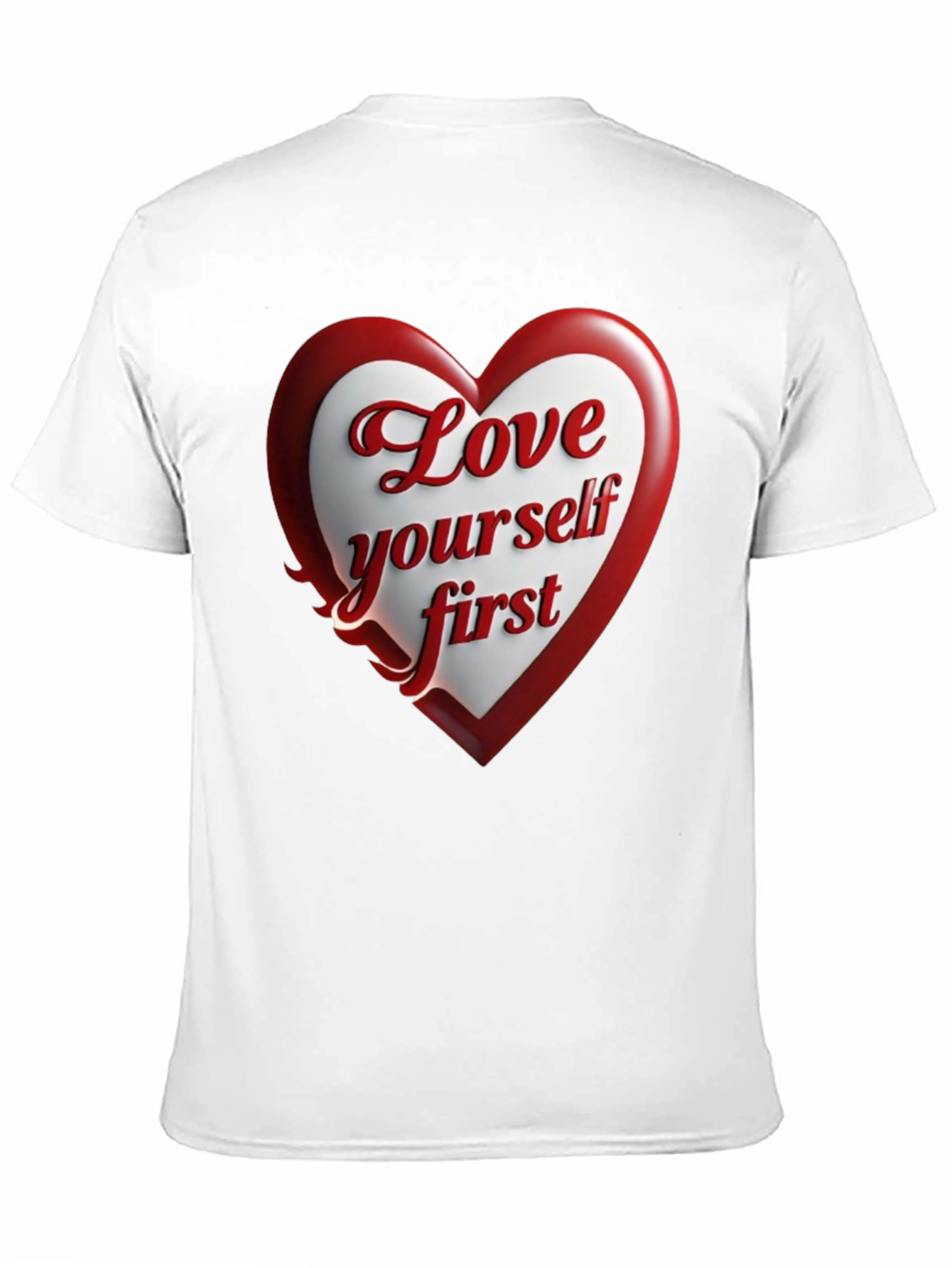 Love Yourself First Black Graphic Tee