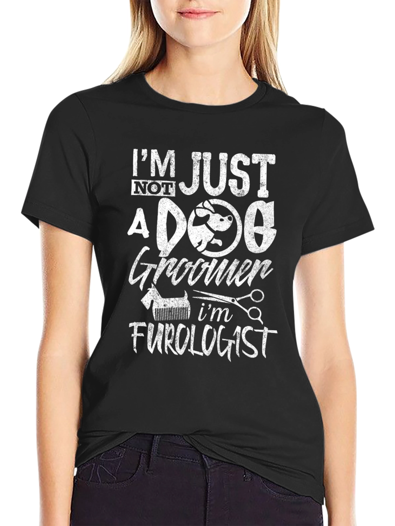 Dog Groomer Furlogist Novelty T-Shirt