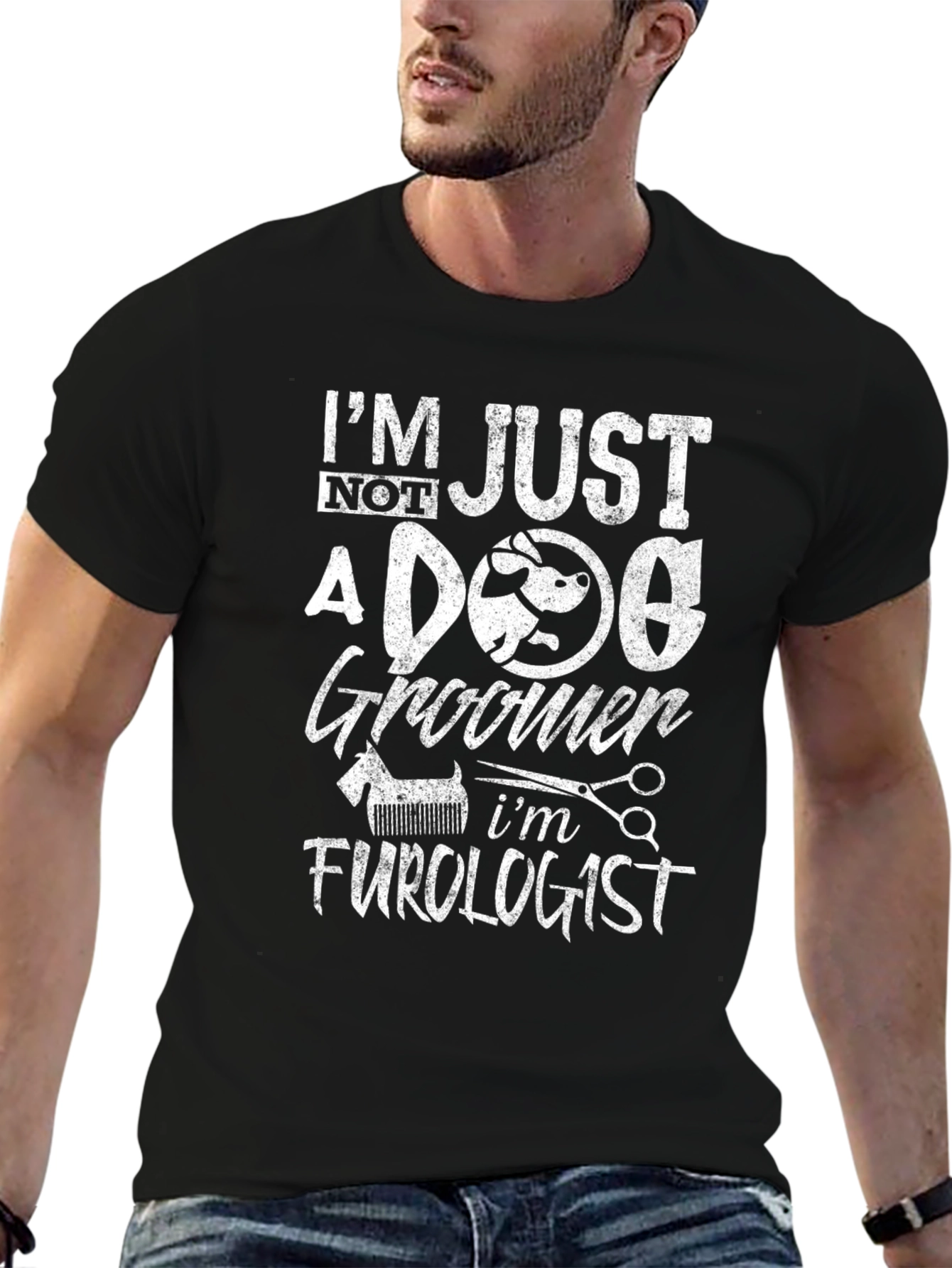 Dog Groomer Furlogist Novelty T-Shirt