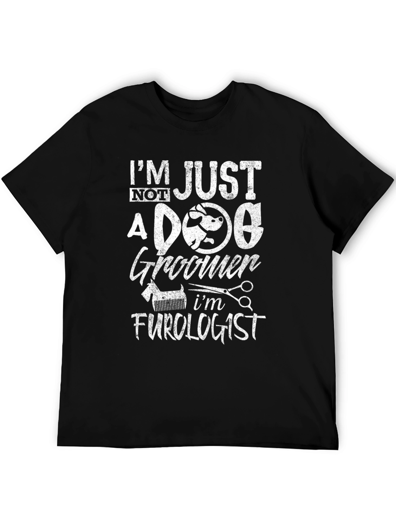 Dog Groomer Furlogist Novelty T-Shirt