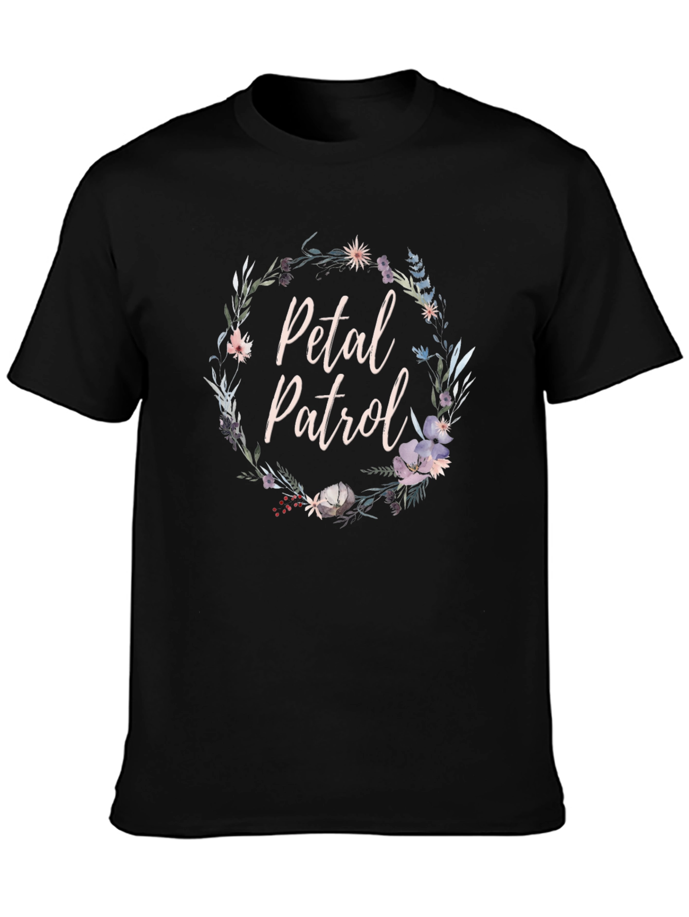 Petal Patrol Floral Graphic Tee - Unisex