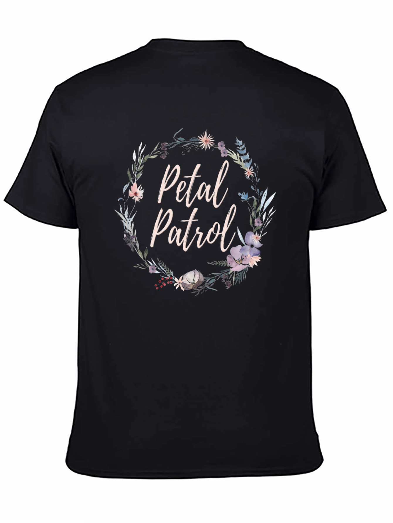 Petal Patrol Floral Graphic Tee - Unisex