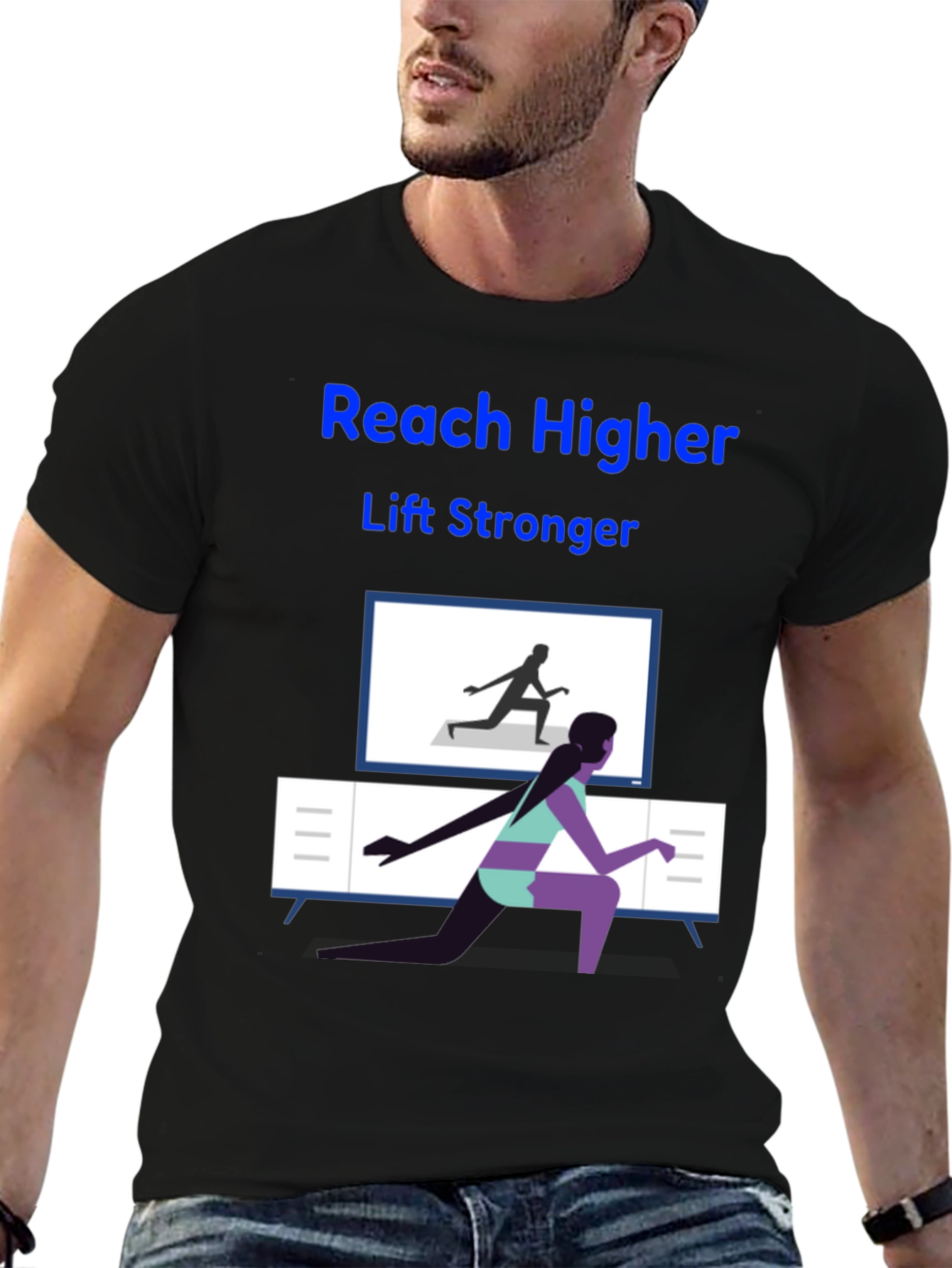 Reach Higher Lift Stronger Graphic Tee