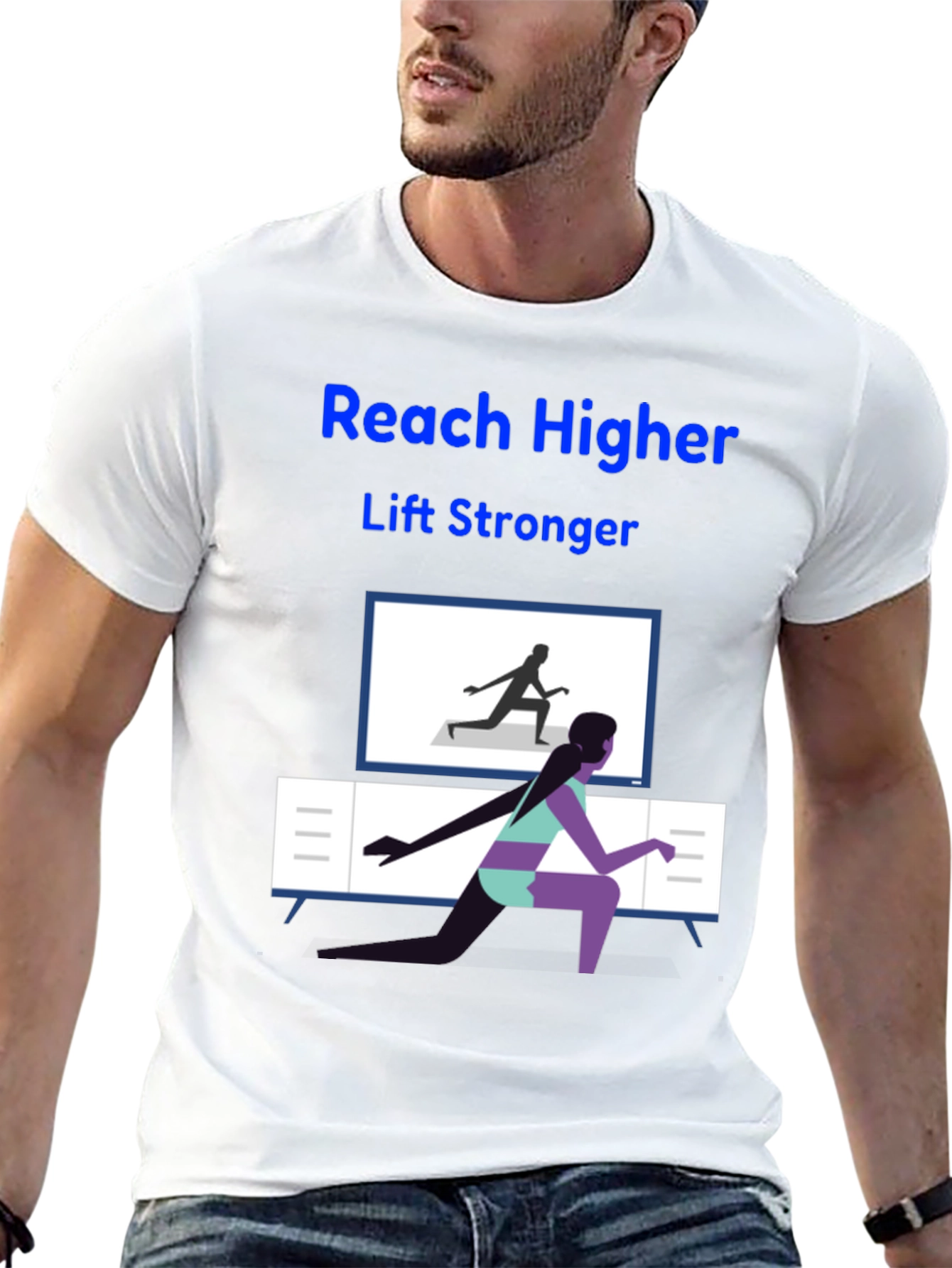 Reach Higher Lift Stronger Graphic Tee