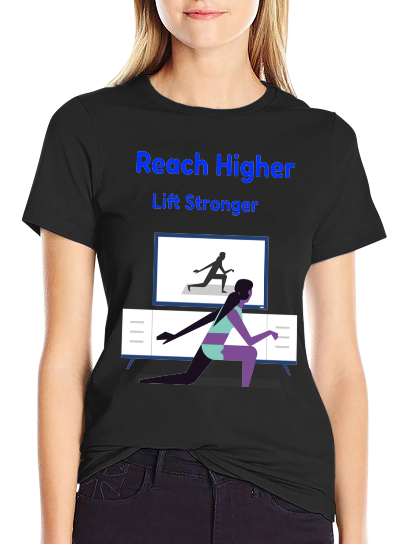 Reach Higher Lift Stronger Graphic Tee