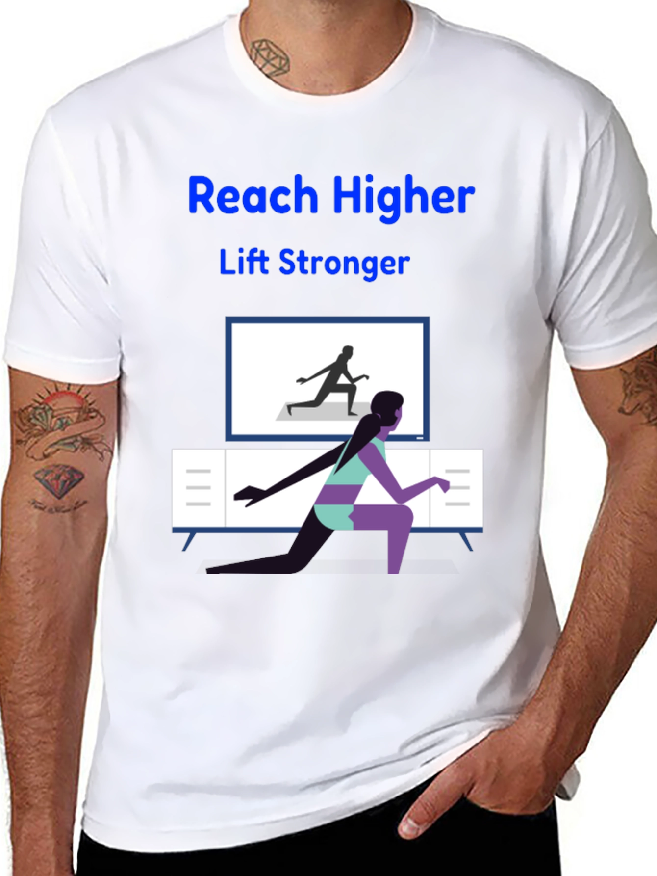 Reach Higher Lift Stronger Graphic Tee
