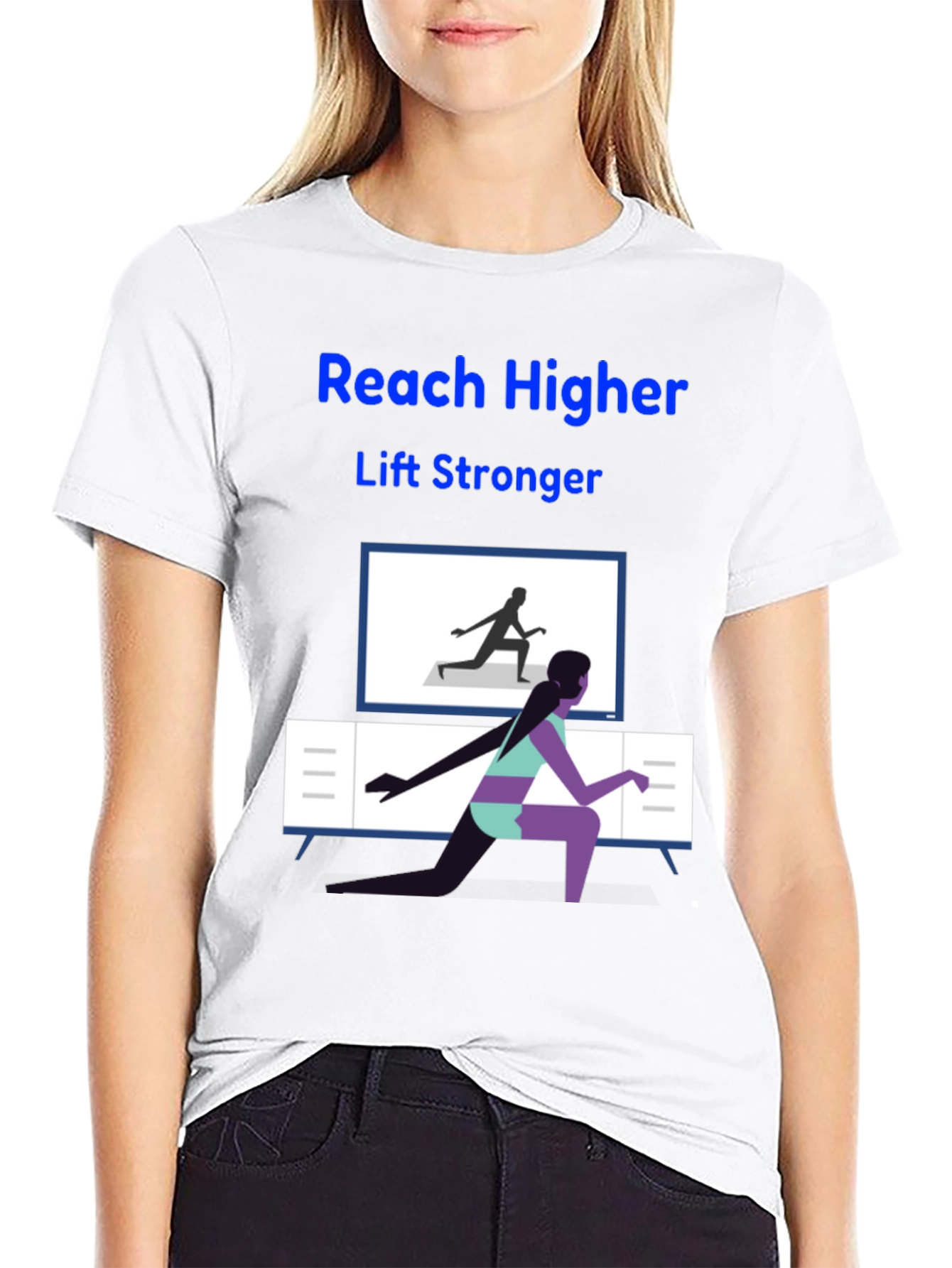 Reach Higher Lift Stronger Graphic Tee