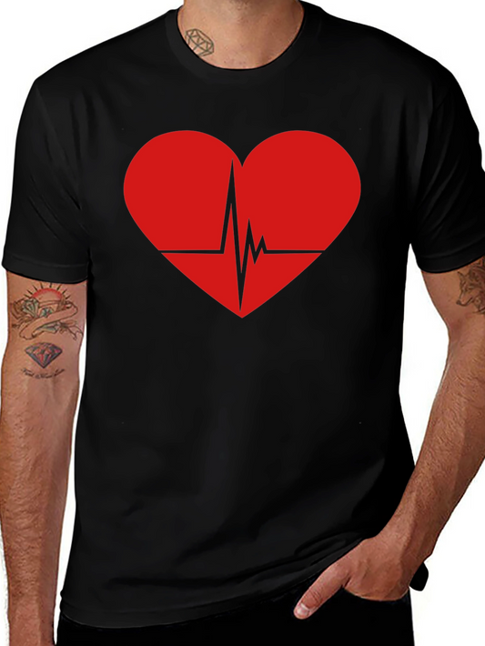 Heartbeat Graphic Tee - Black