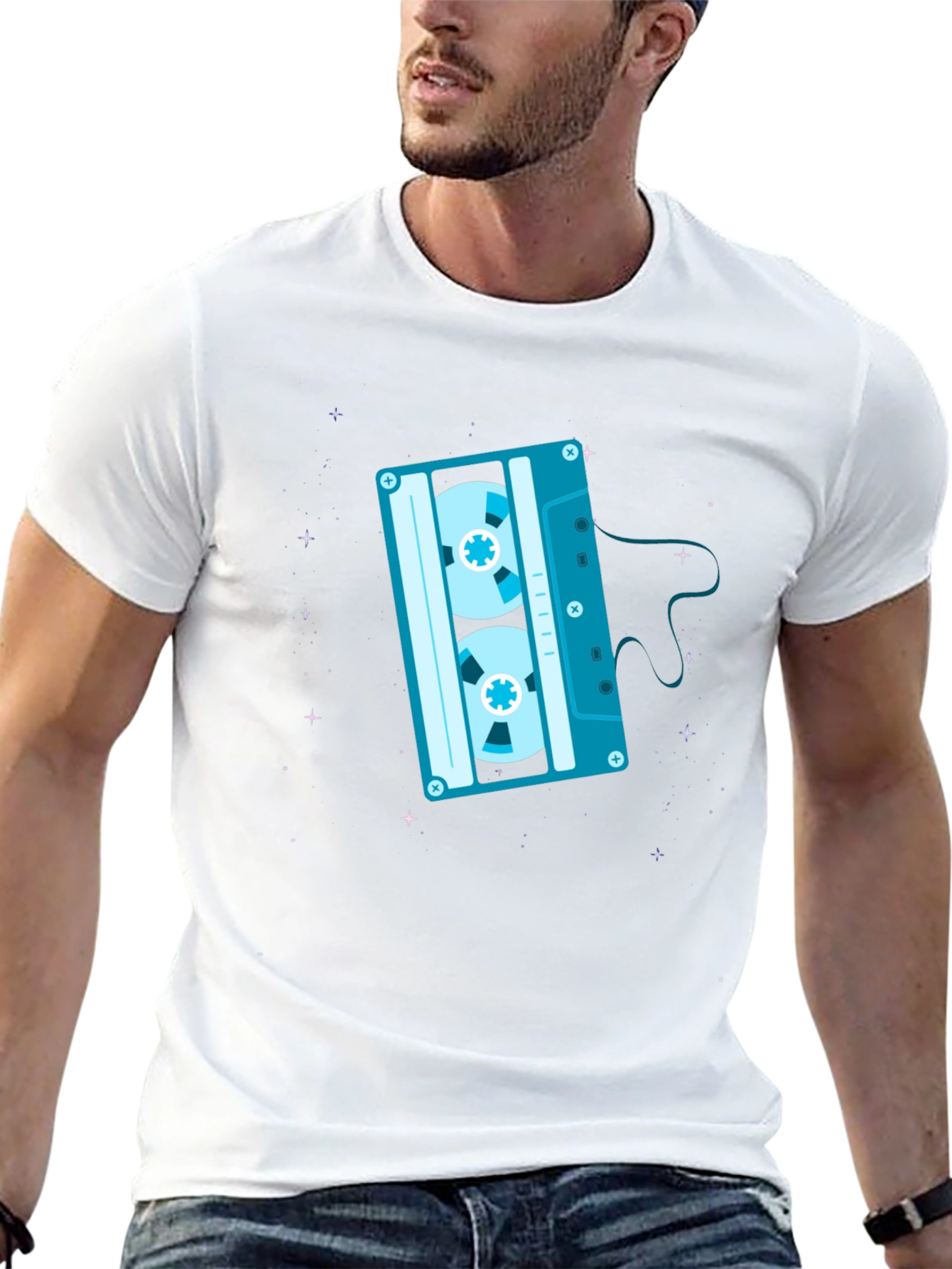 Retro Cassette Tape Graphic T-Shirt