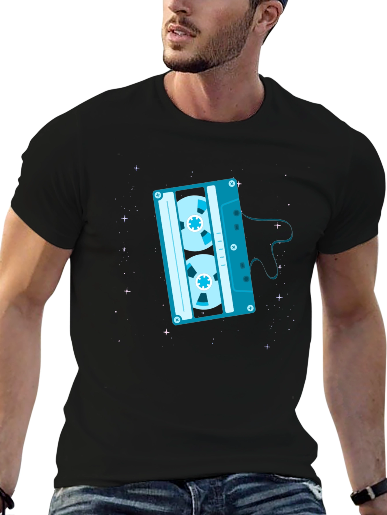 Retro Cassette Tape Graphic T-Shirt