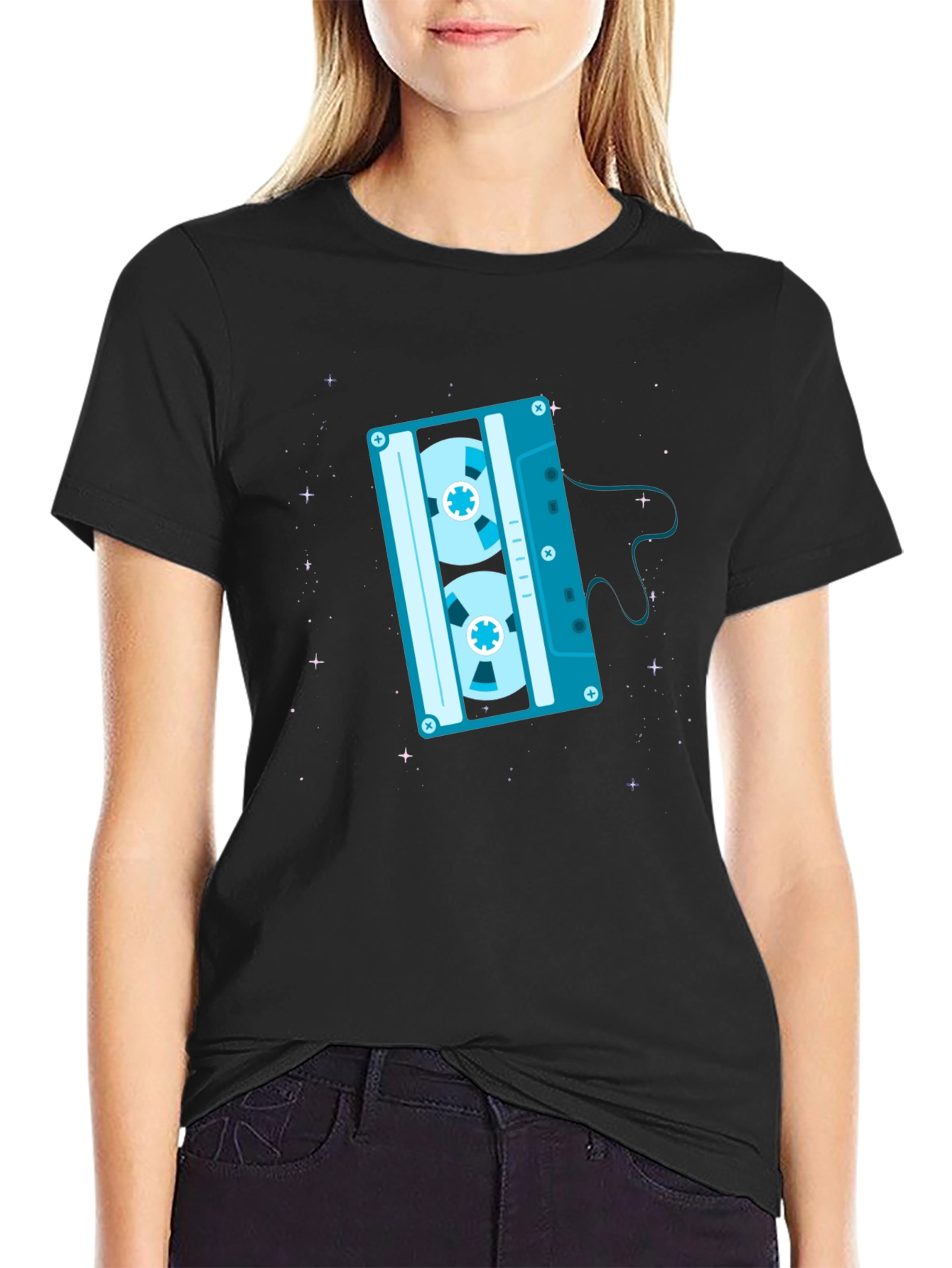 Retro Cassette Tape Graphic T-Shirt