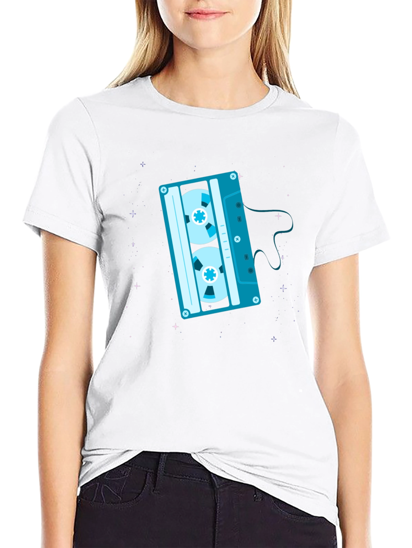 Retro Cassette Tape Graphic T-Shirt